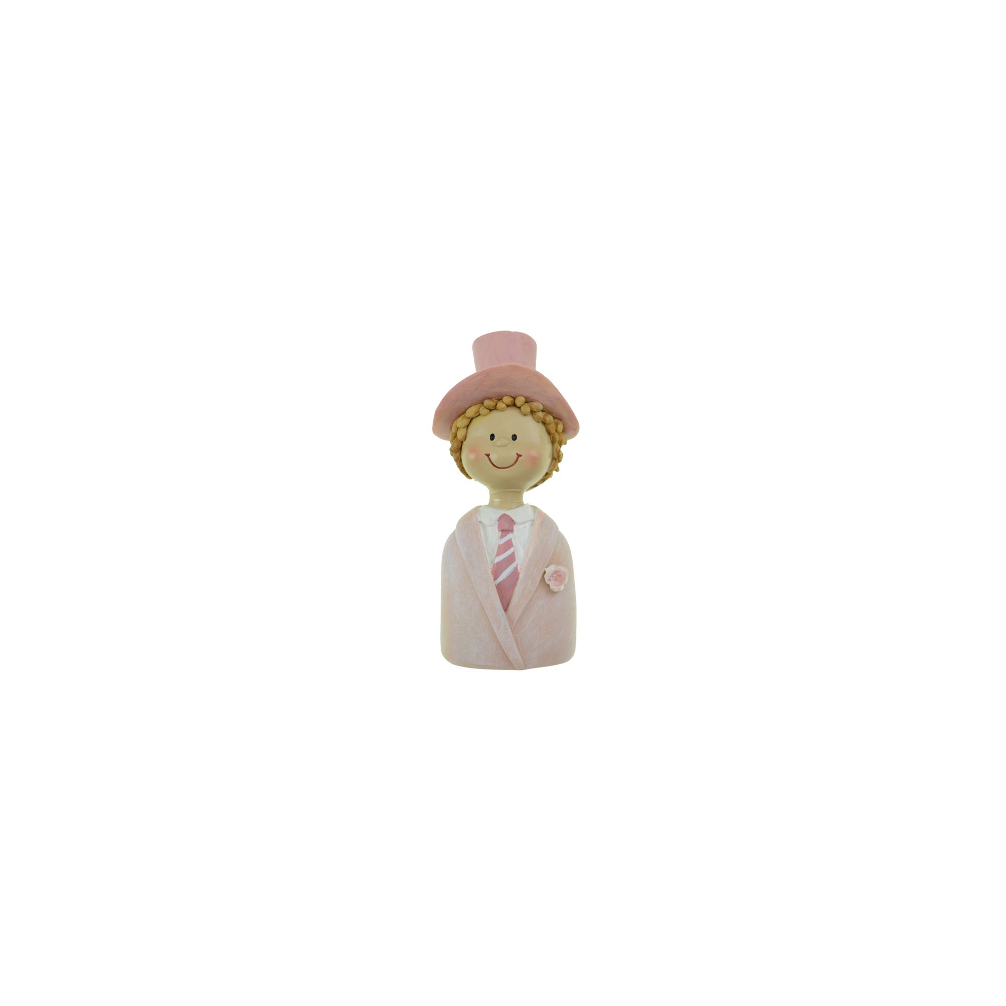 Figura fiú poly 11,5cm rózsaszín