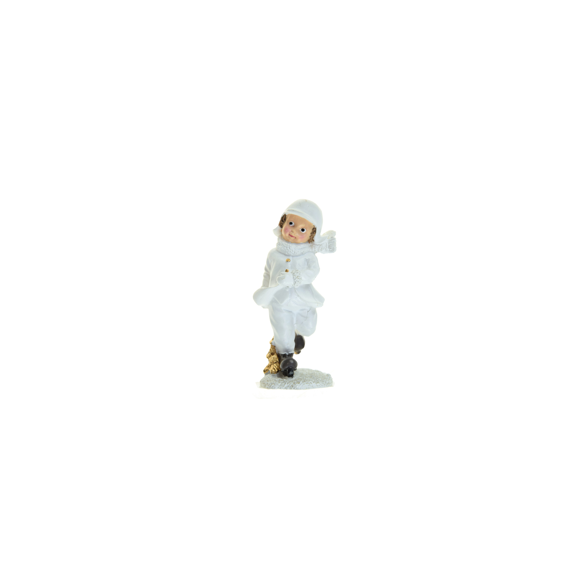 Figura fiú poly 11,6cm fehér