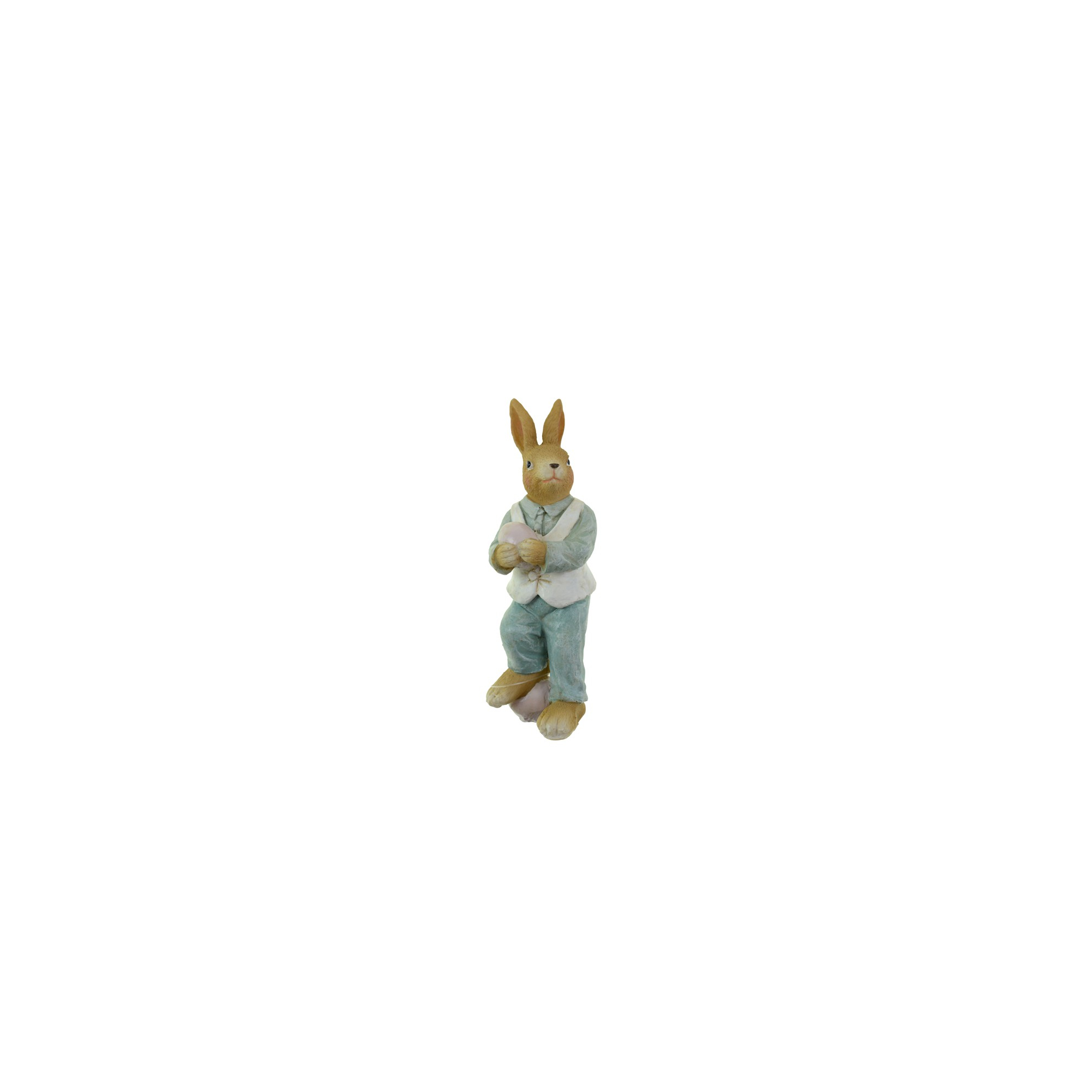 Figura fiú poly 5*4.5*13.5cm tojással kék/fehér
