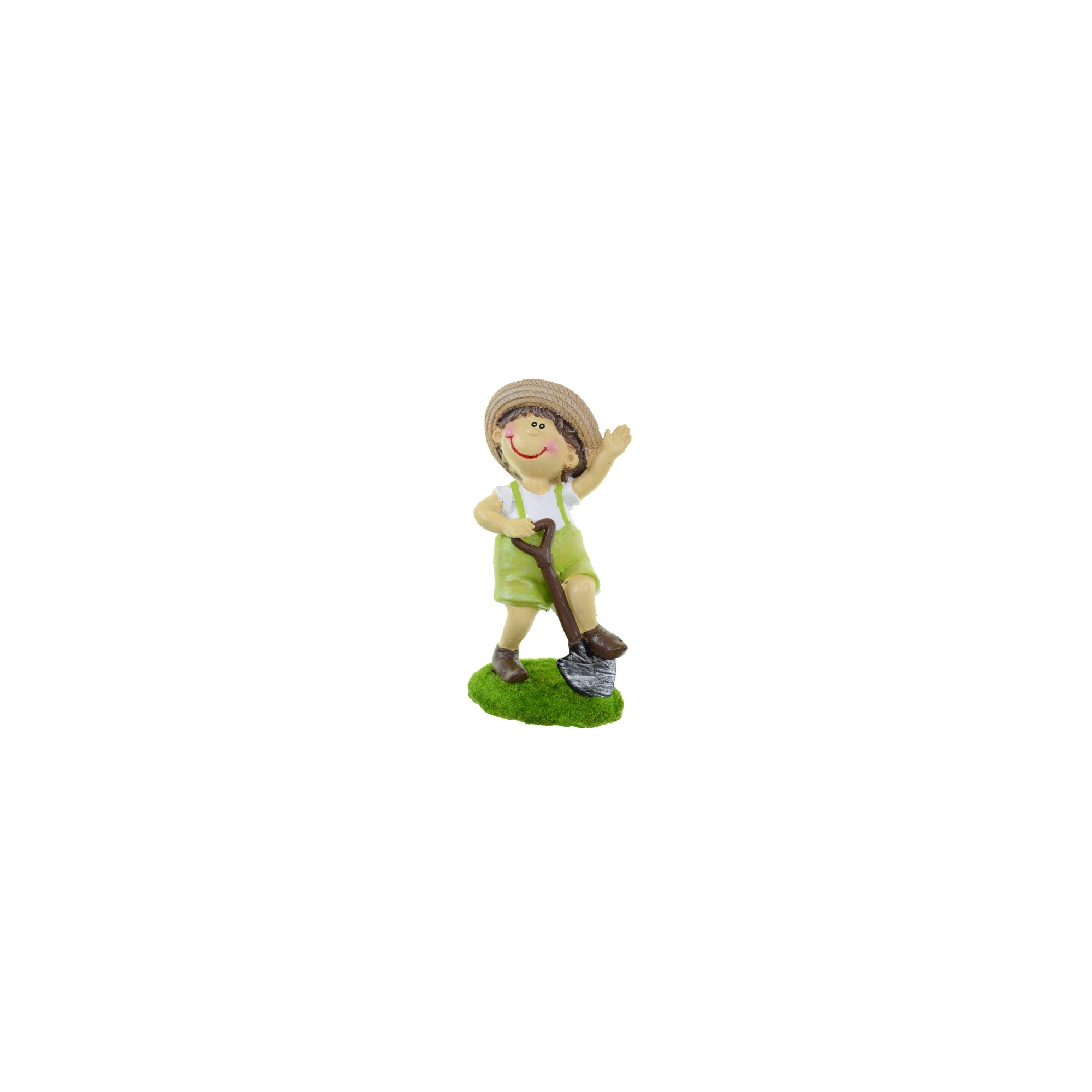 Figura fiú poly 6,5*8*15,5cm zöld