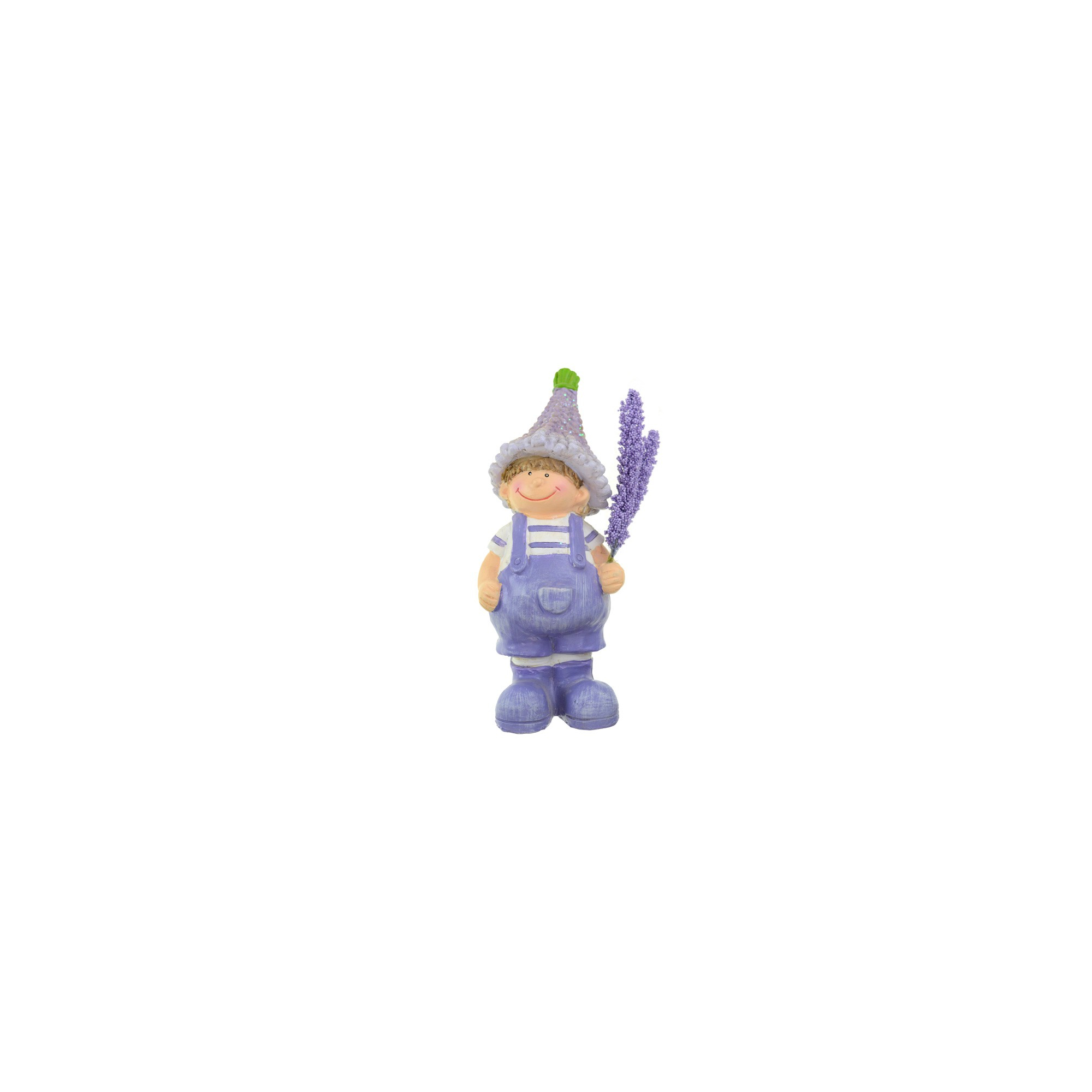 Figura fiú poly 9*9*21cm lila
