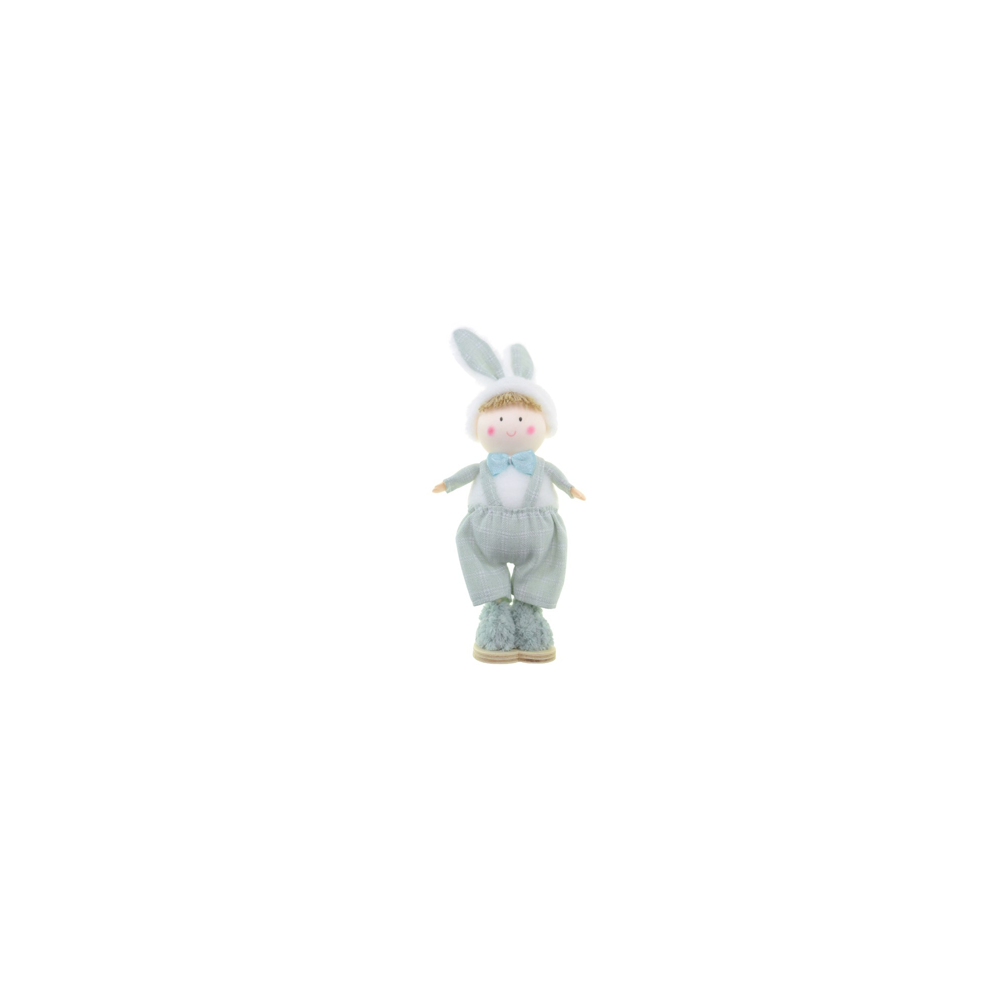 Figura fiú textil 22cm zöld