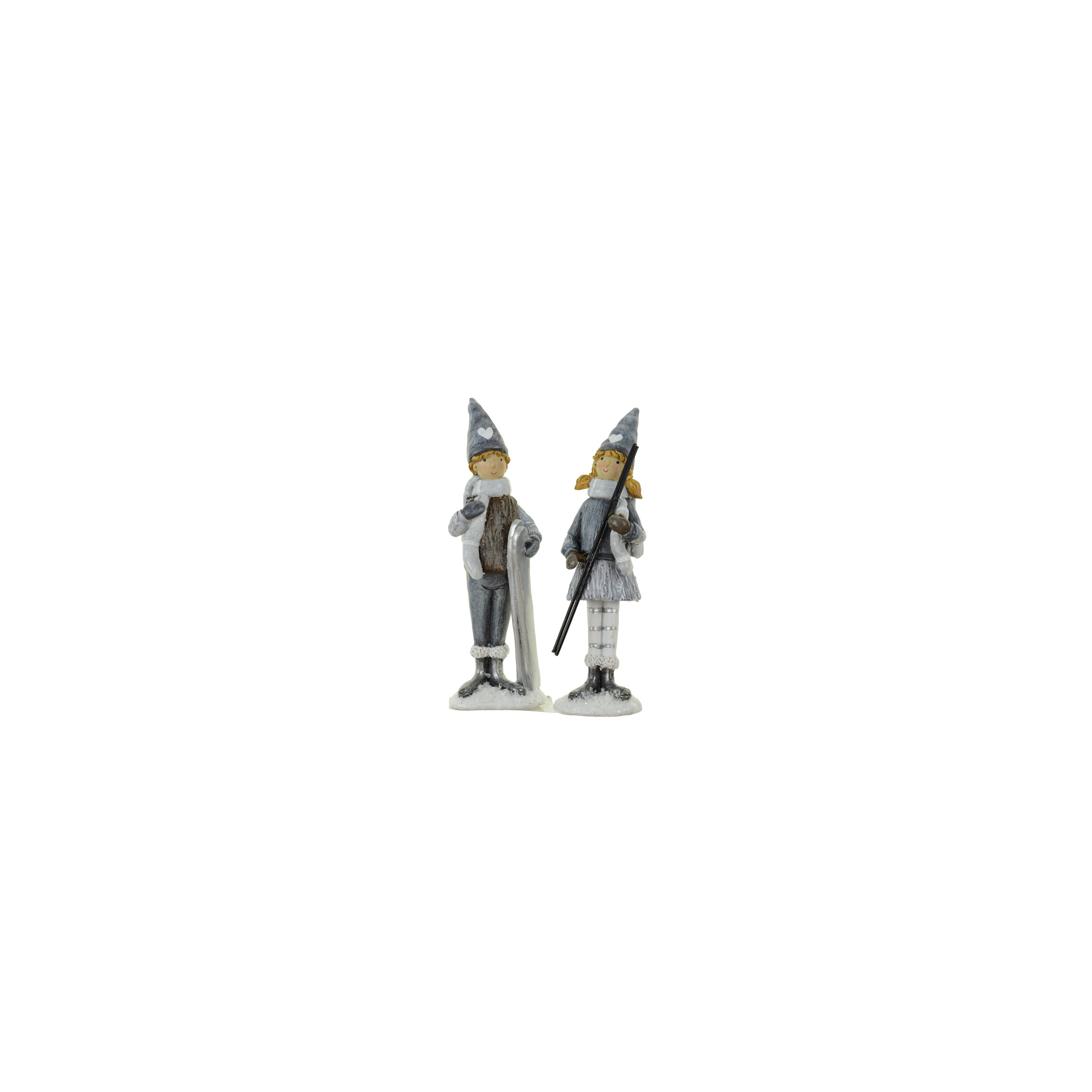 Figura fiú/lány poly/textil álló 4.5*3*14.5 kék