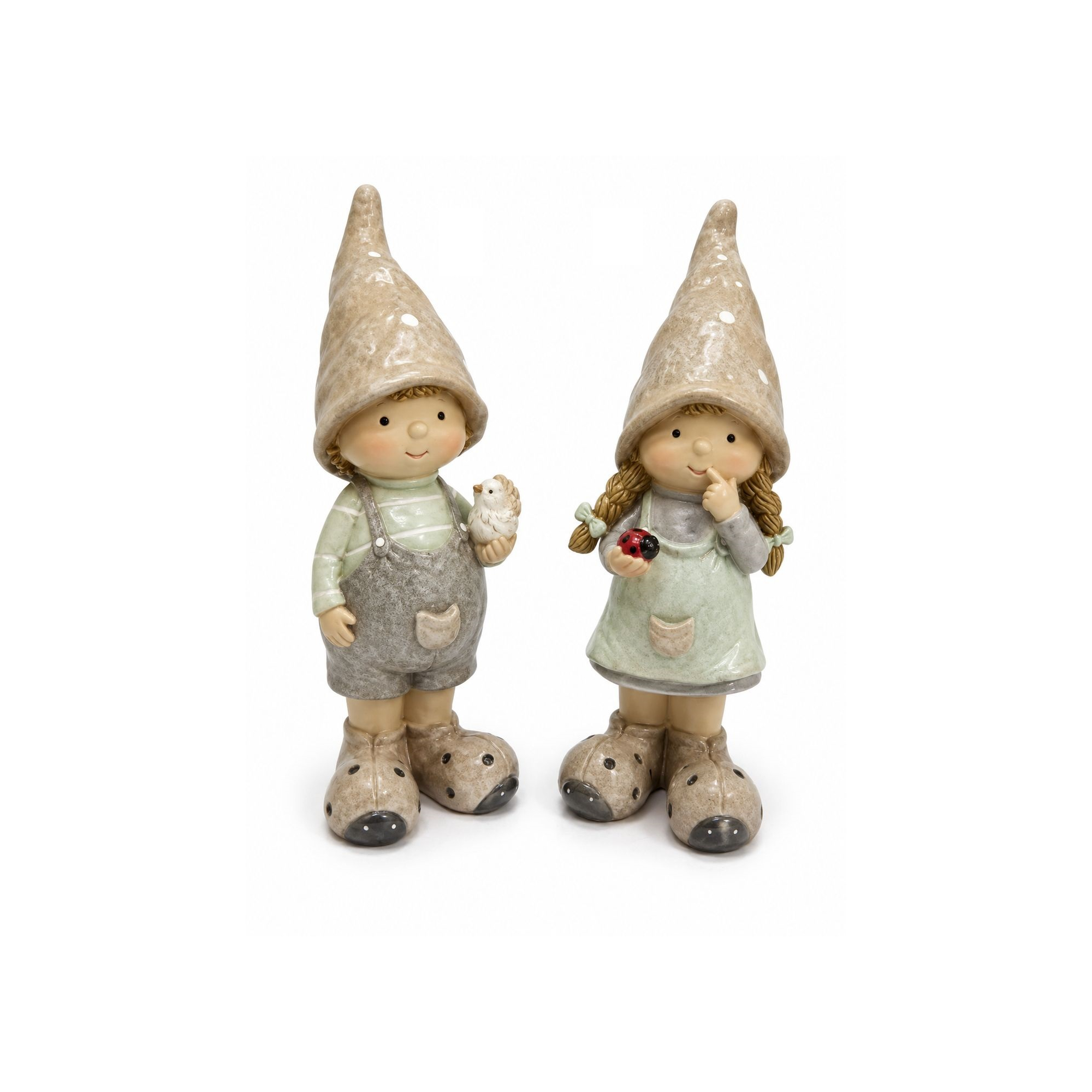 Figura fiú/lány poly manósapis 4*3.5*13cm menta