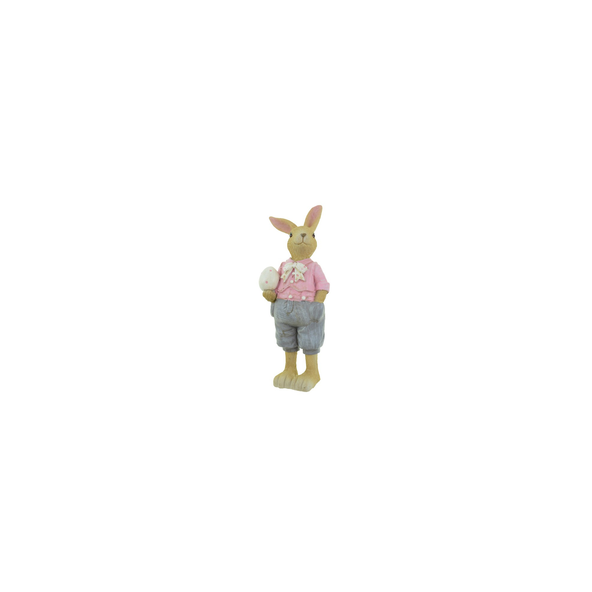 Figura fiúnyuszi poly 7*7*17,5cm rózsaszín