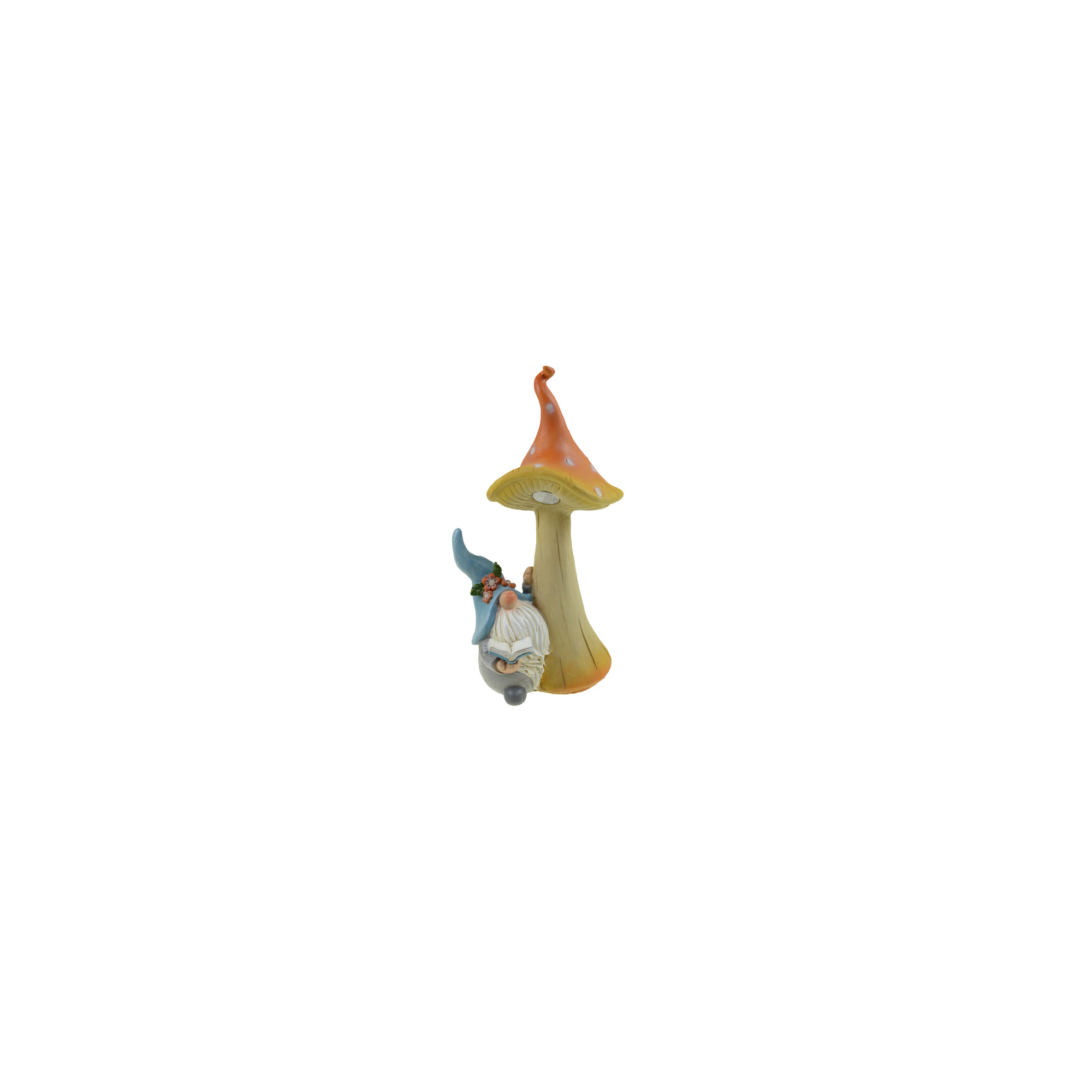 Figura gomba kerámia LED-es 17*12,5*31cm manóval színes