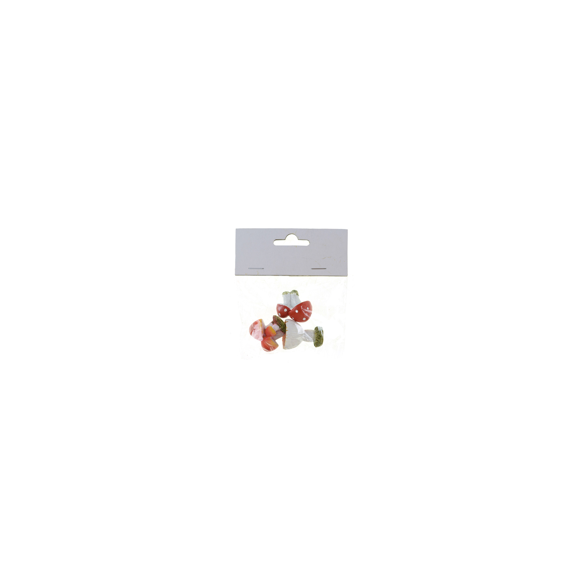 Figura gomba poly 2,5*2,5*3,1cm 3féle fehér