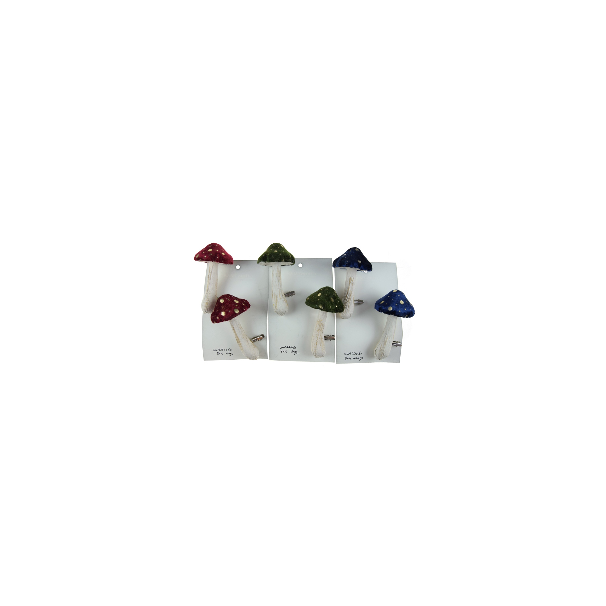 Figura gomba textil 10cm s/2 fehér/narancs/bordó többféle