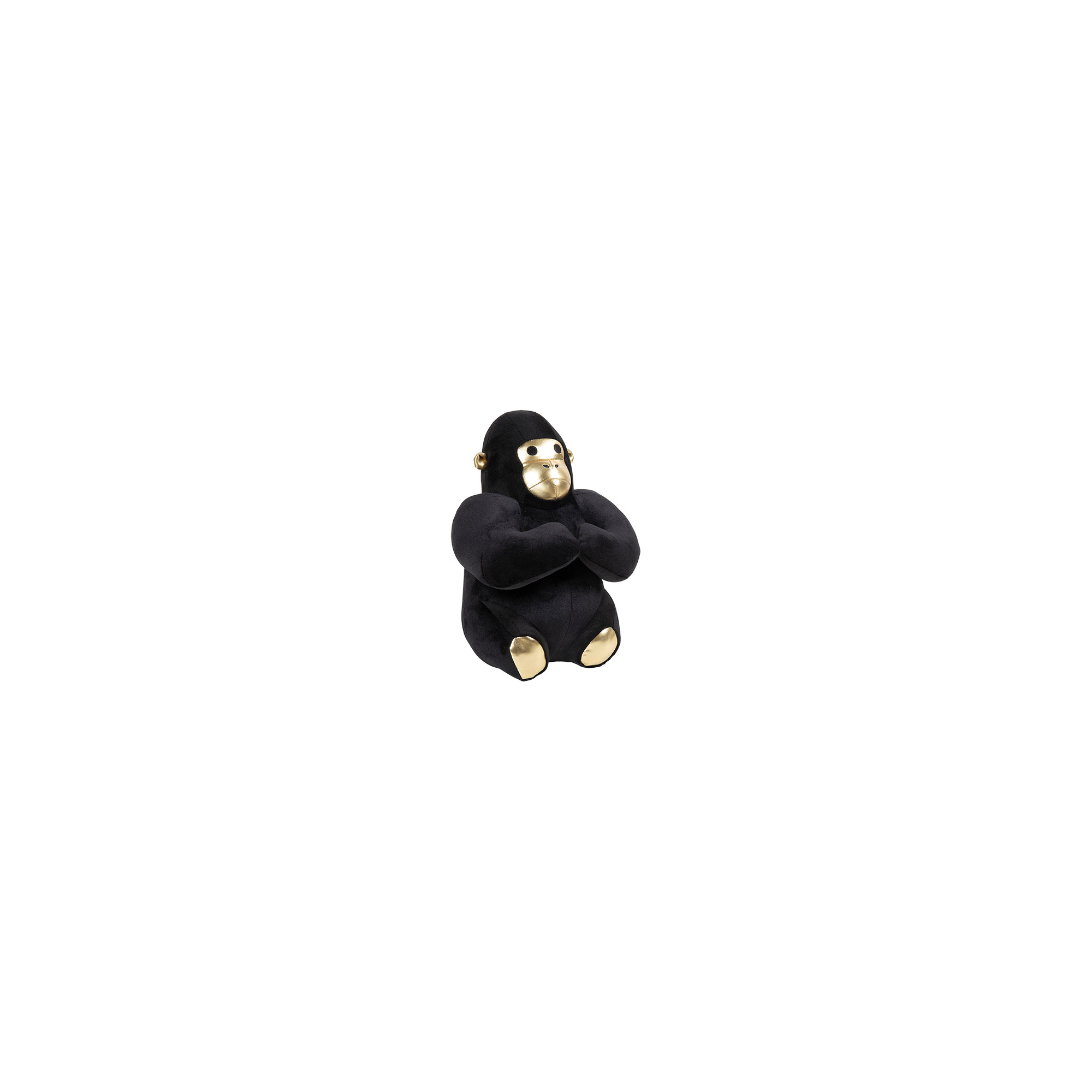 Figura gorilla bársony ajtótámasz H25 fekete