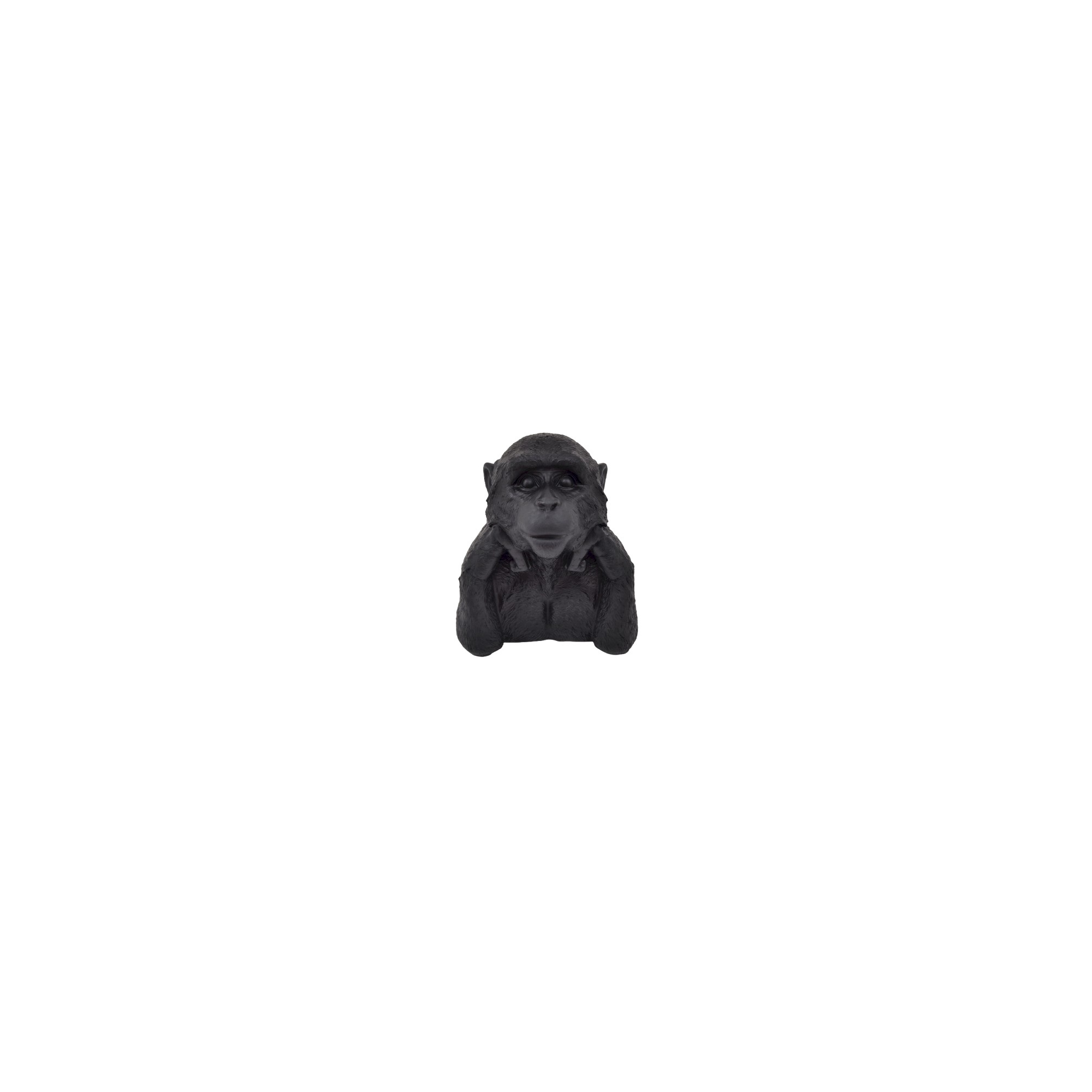 Figura gorilla műanyag 21cm fekete