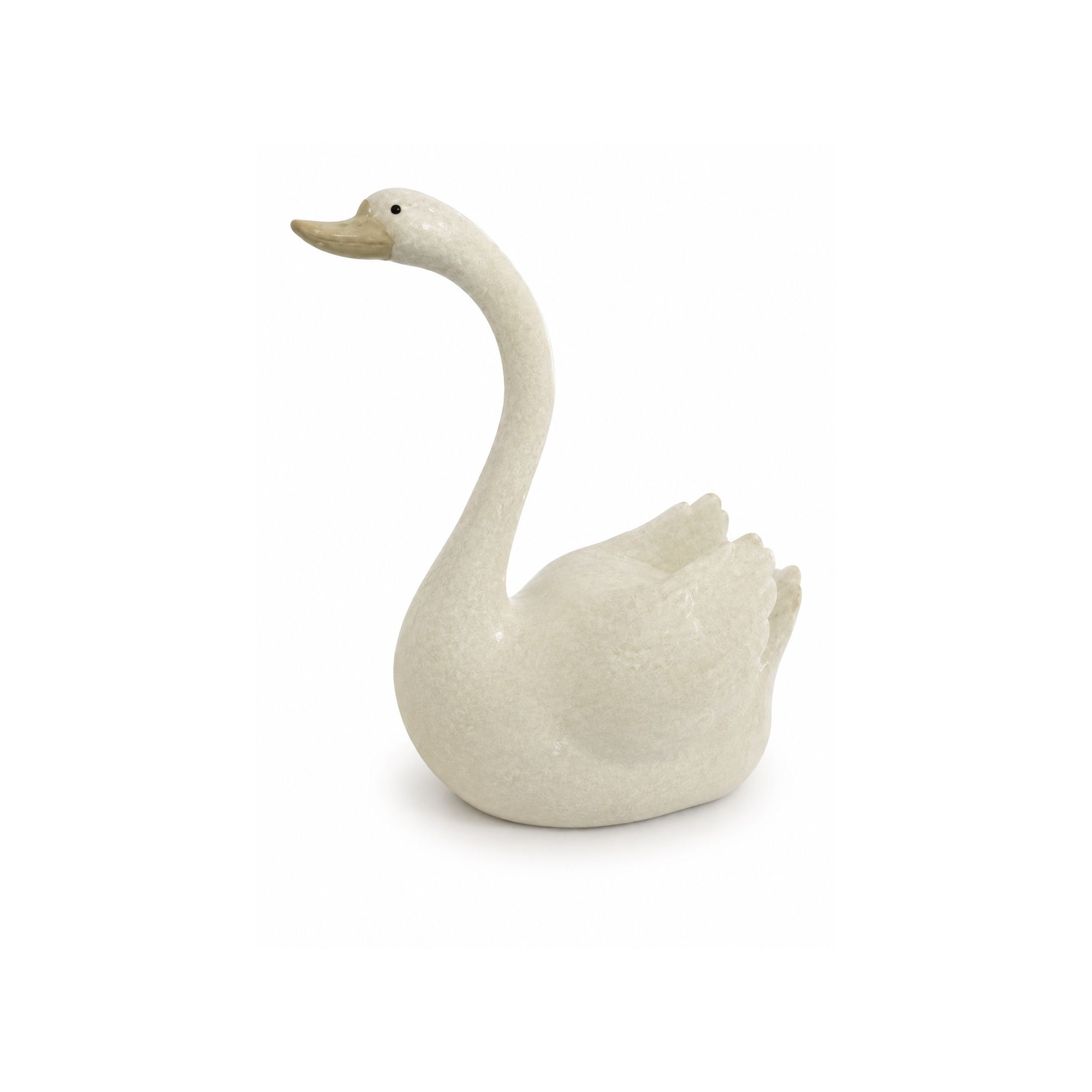 Figura hattyú porcelán 13.5*8*17cm fehér