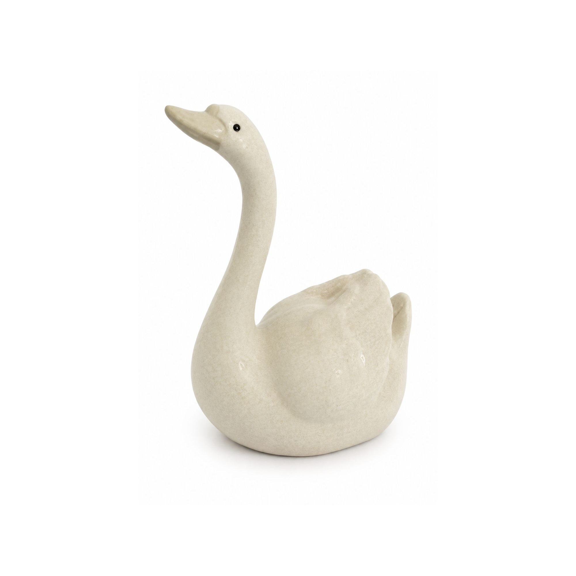 Figura hattyú porcelán 9*6*12cm fehér