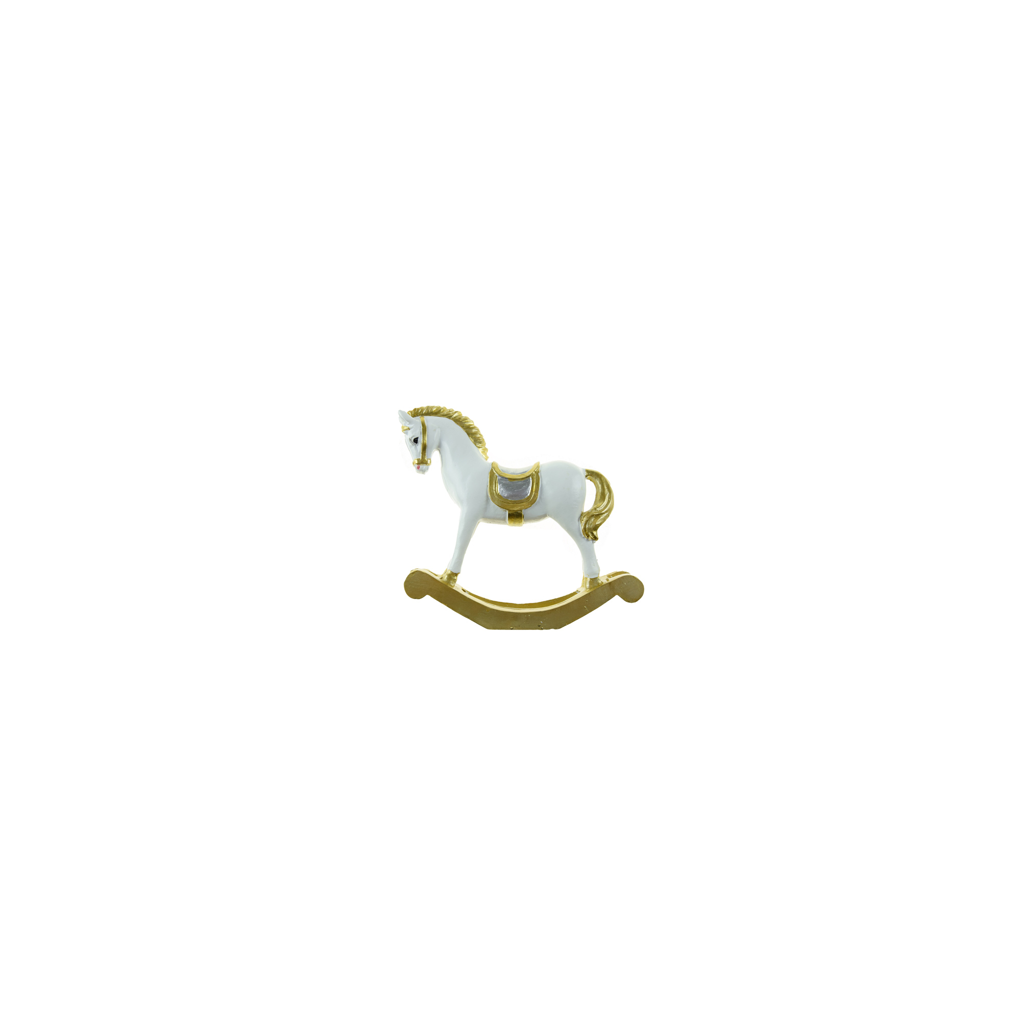 Figura hintaló poly 15,5*4,1*14cm fehér/arany