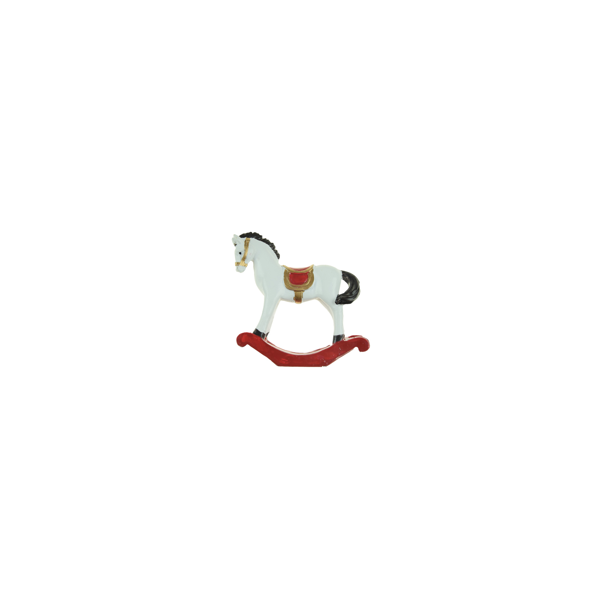 Figura hintaló poly 9,5*2,5*9,8cm fehér/piros