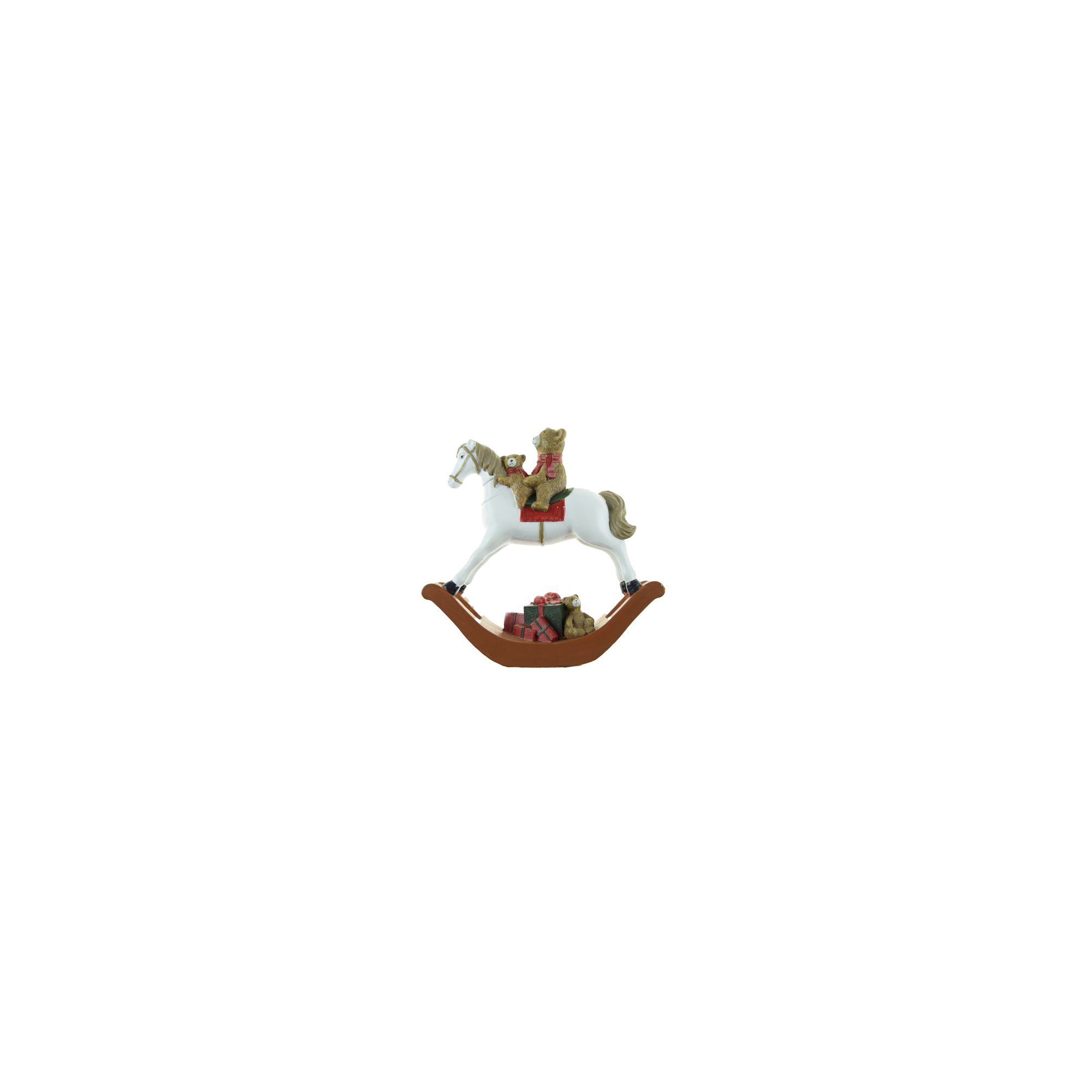 Figura hintaló poly macival 15cm fehér