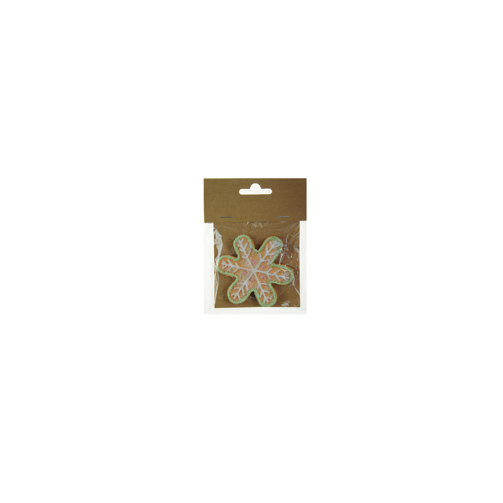 Figura hópehely poly 7,2cm barna