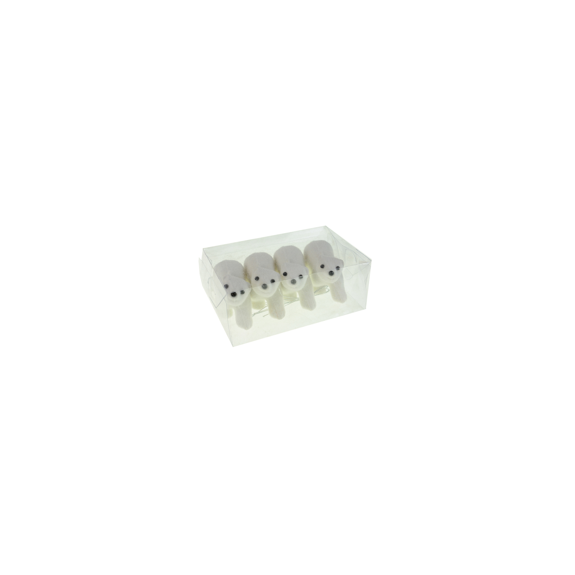 Figura jegesmedve hcell 3*4.5*8cm s/4 fehér