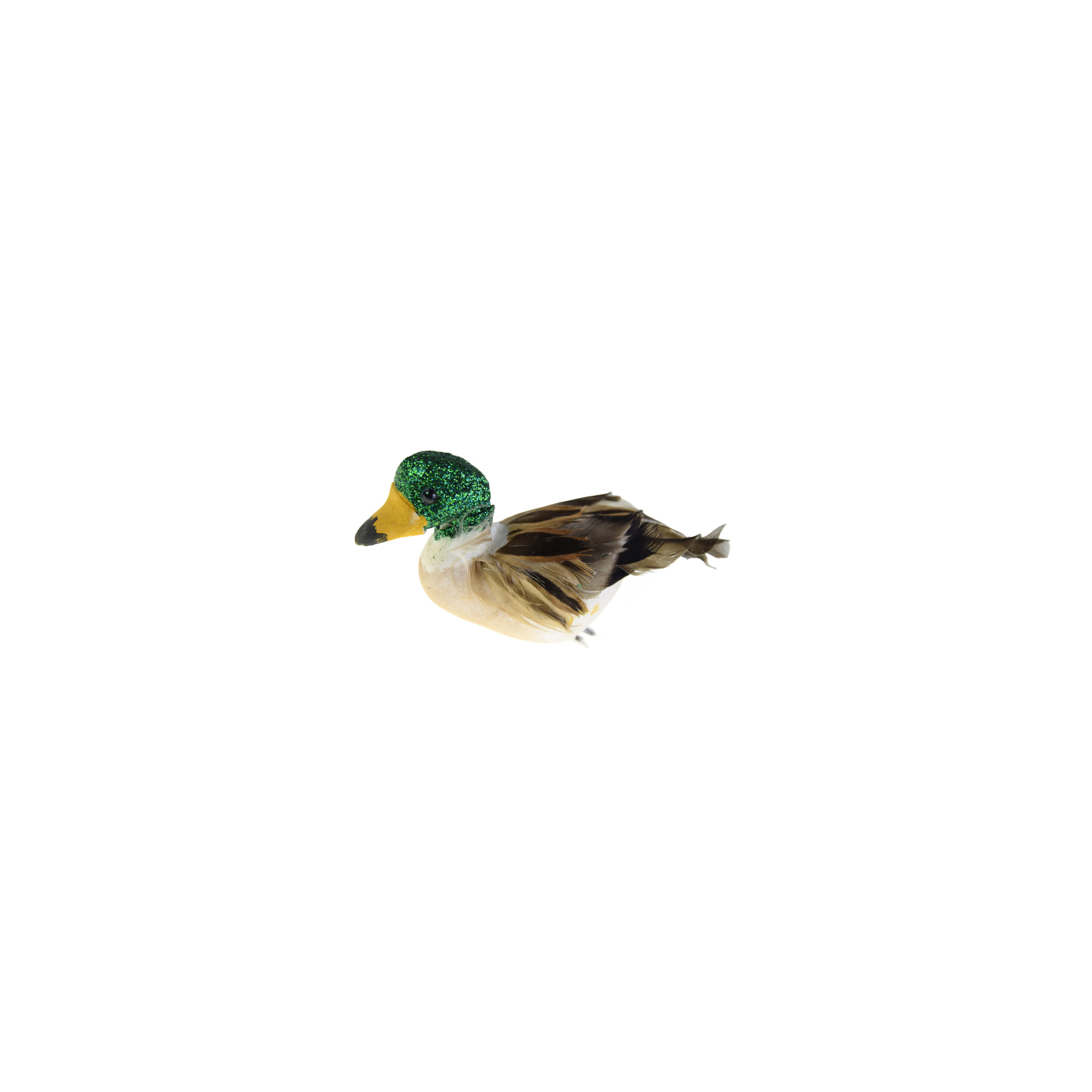 Figura kacsa foam 7cm csipeszes natúr