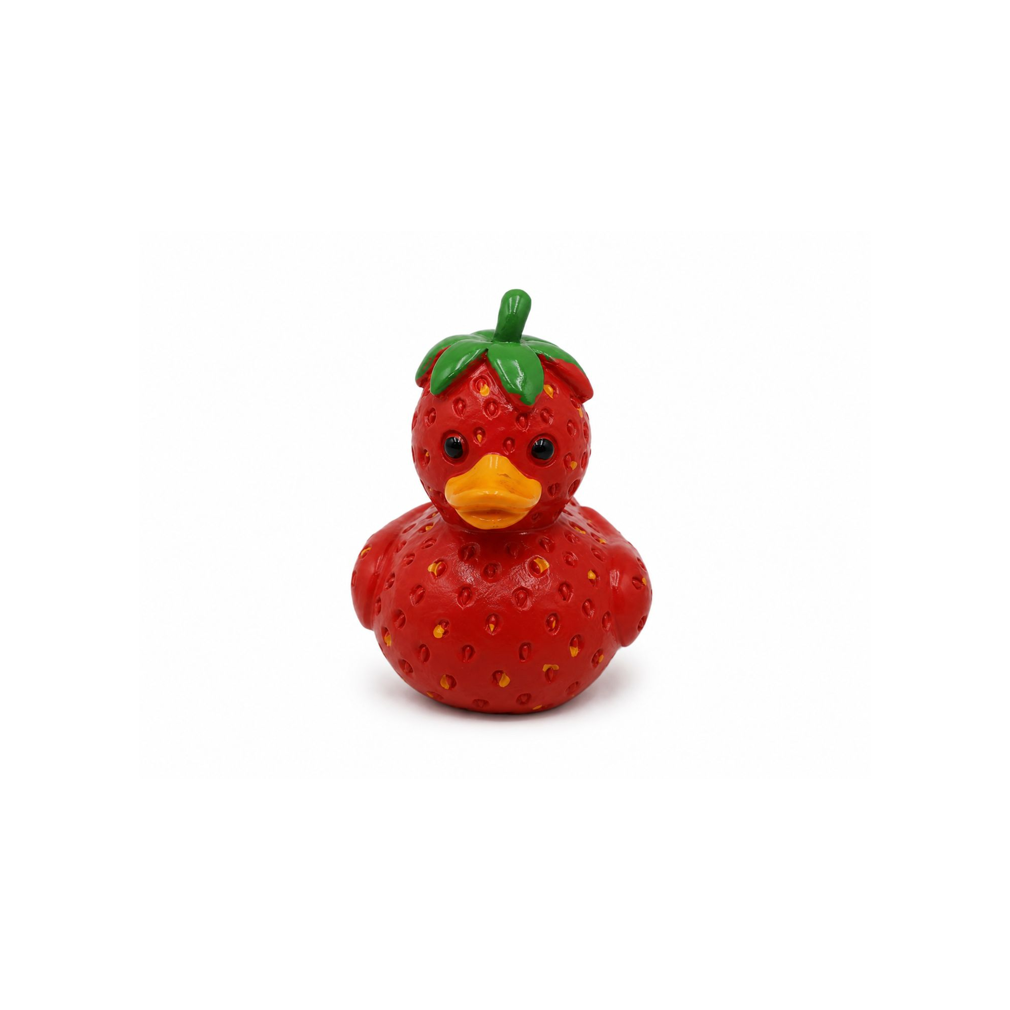 Figura kacsa poly 6,8*5,7*7,8cm epres piros
