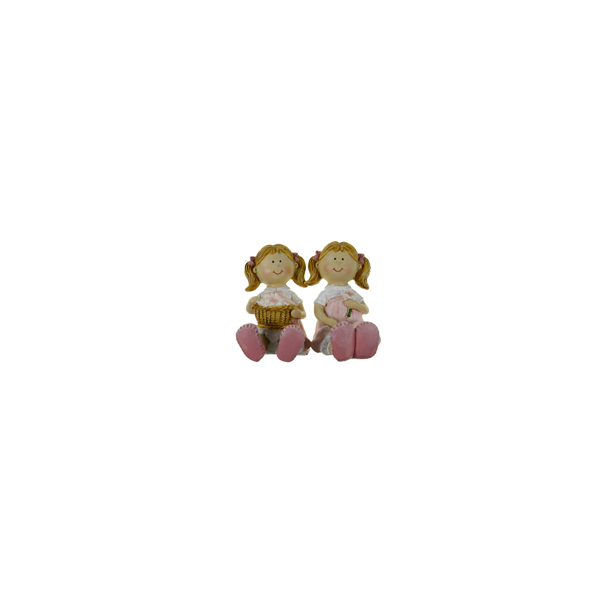 Figura copfos kislány poly ülő 5*5.5*7.5cm 2féle rózsaszín