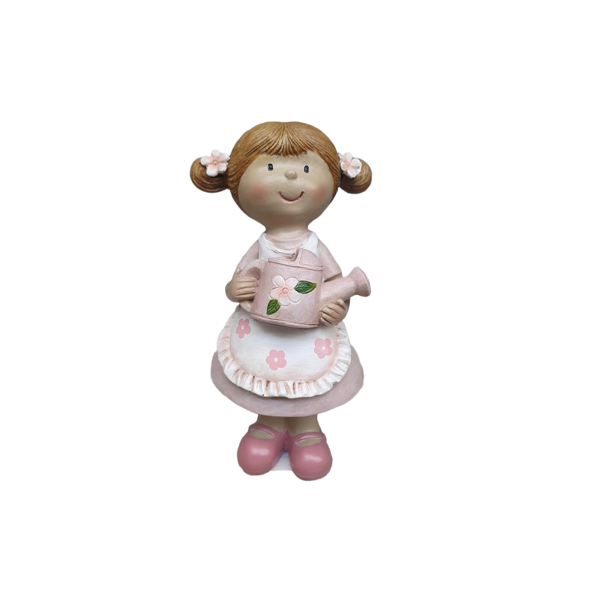 Figura kislány poly 9*7*17.5cm rózsaszín