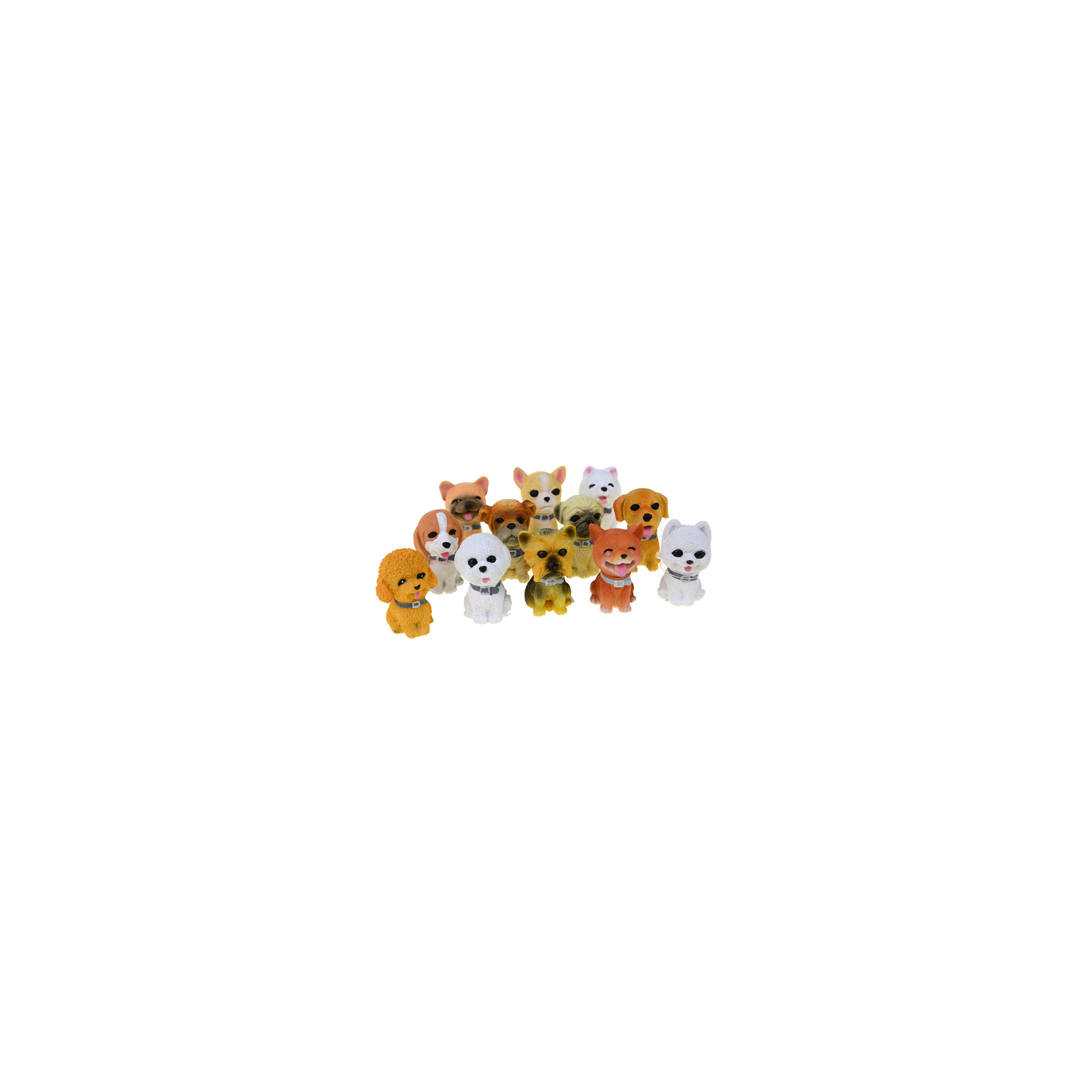 Figura kutya poly 3*3*4.5cm több szín