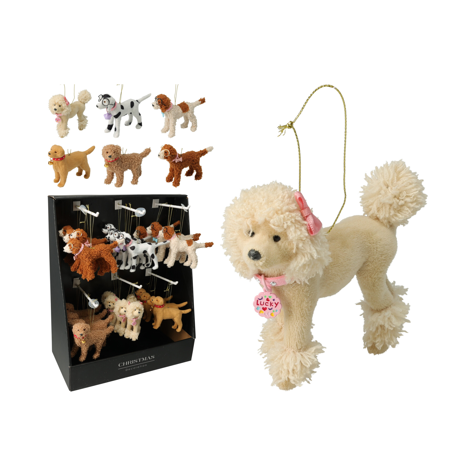 Figura kutya poly 10cm többféle