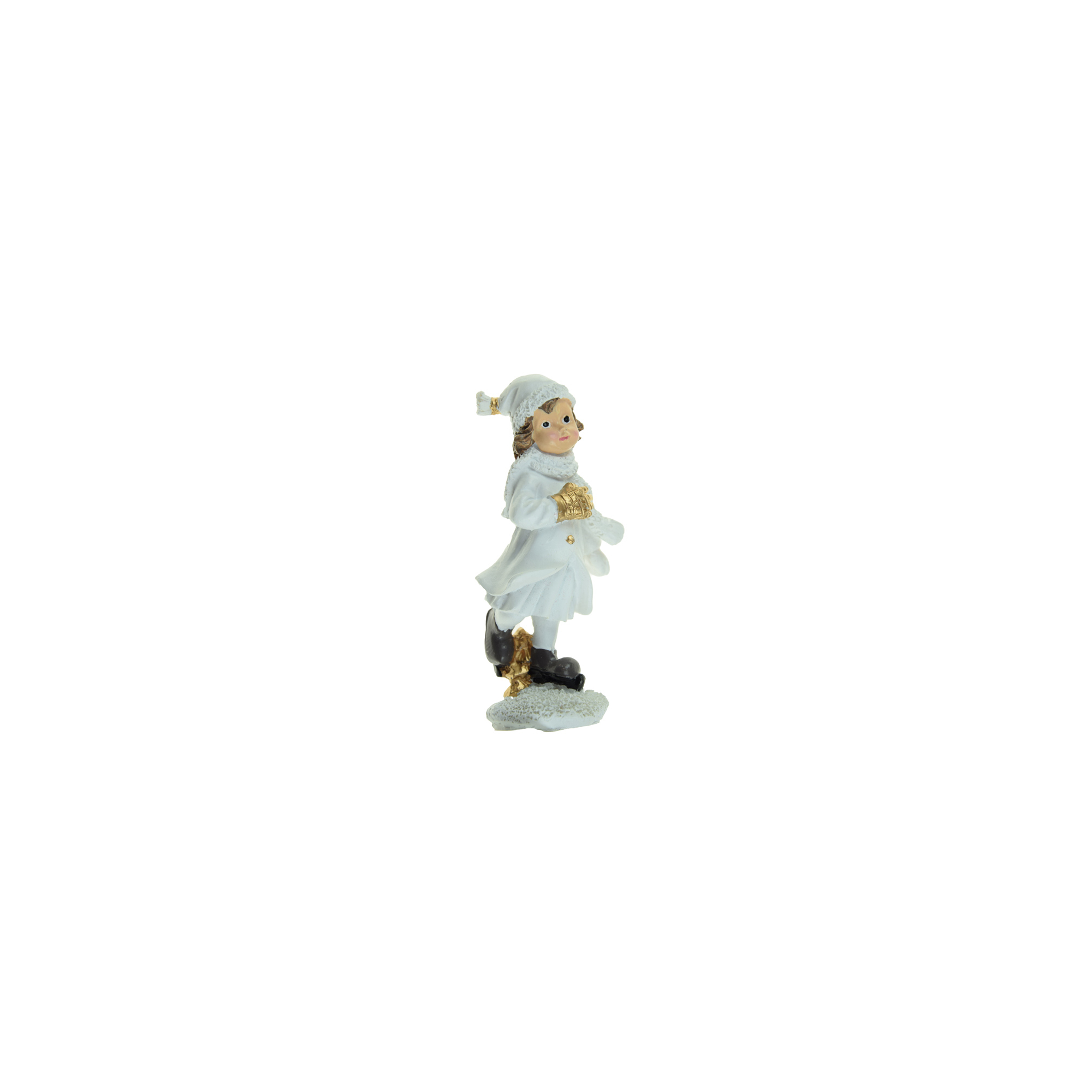 Figura lány poly 11,7cm fehér