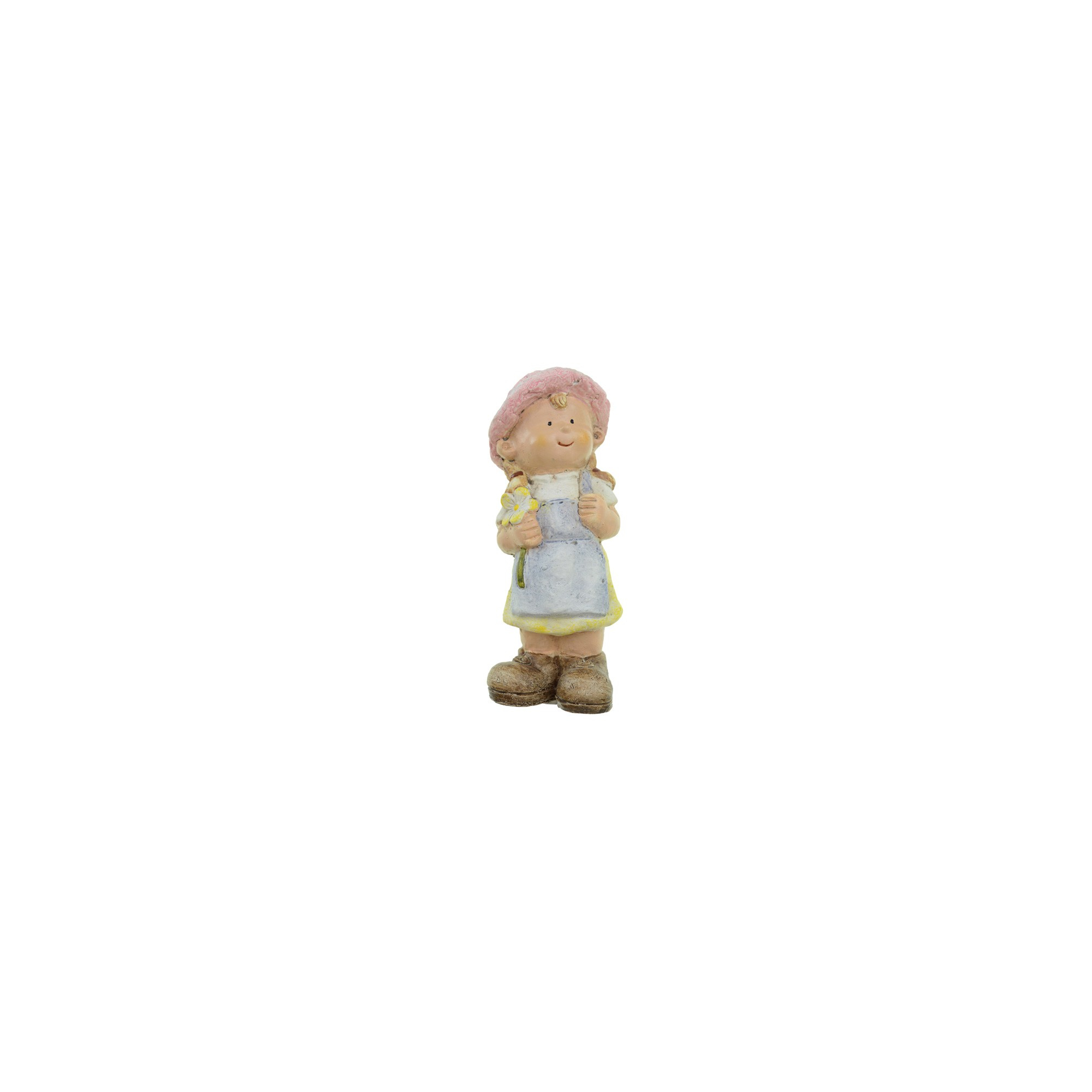 Figura lány poly 17cm sárga