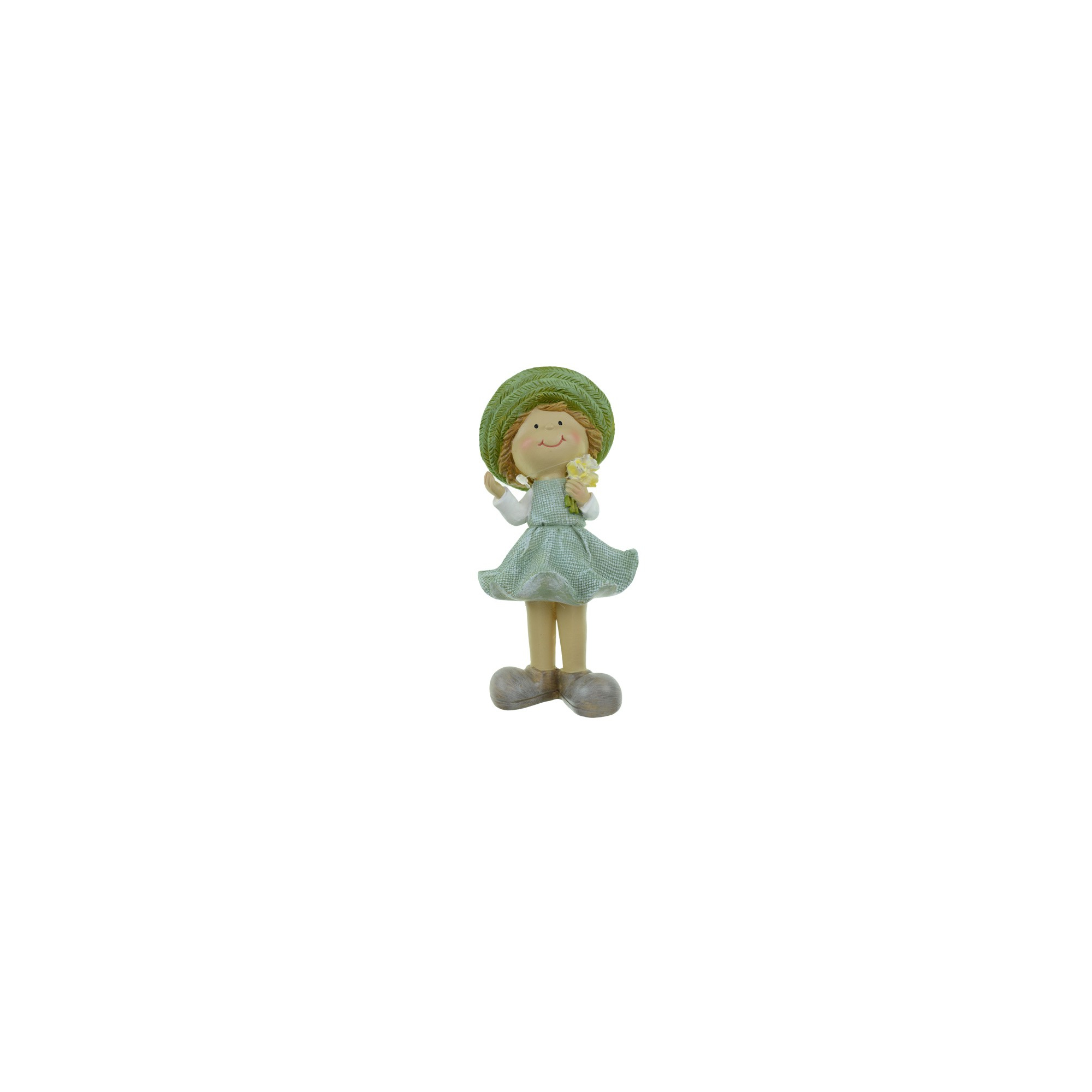 Figura lány poly 19cm zöld