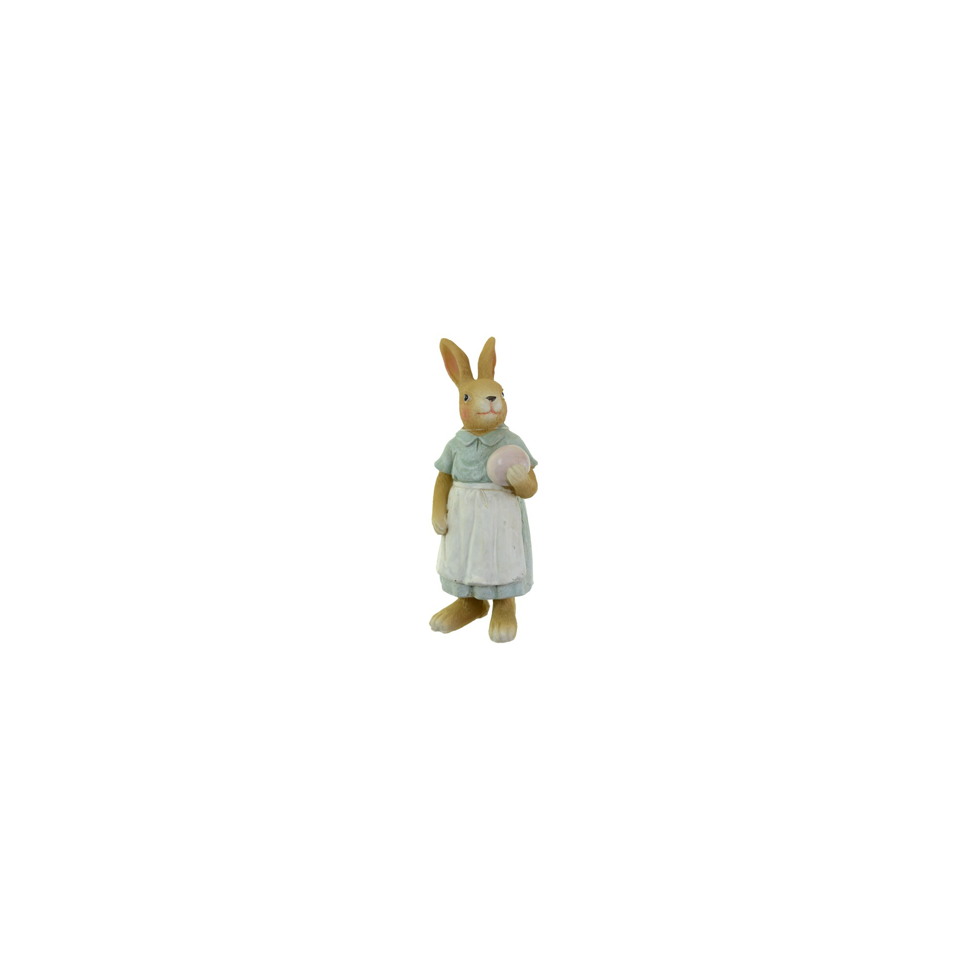 Figura lány poly 5*4.5*13.5cm tojással kék/fehér