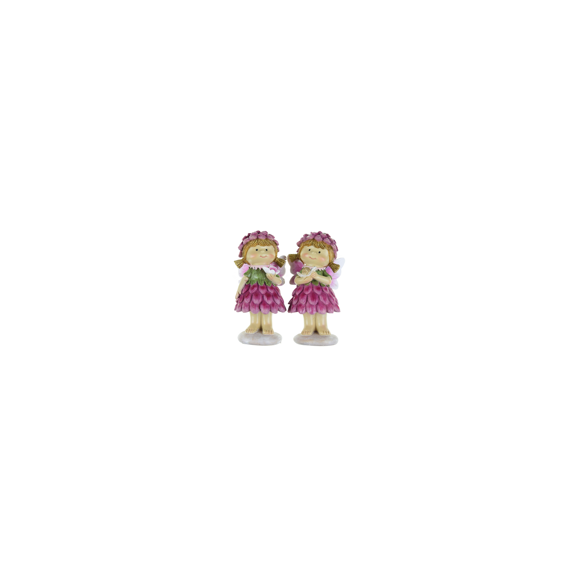 Figura lány poly 6.5*5*13cm 2féle rózsaszín