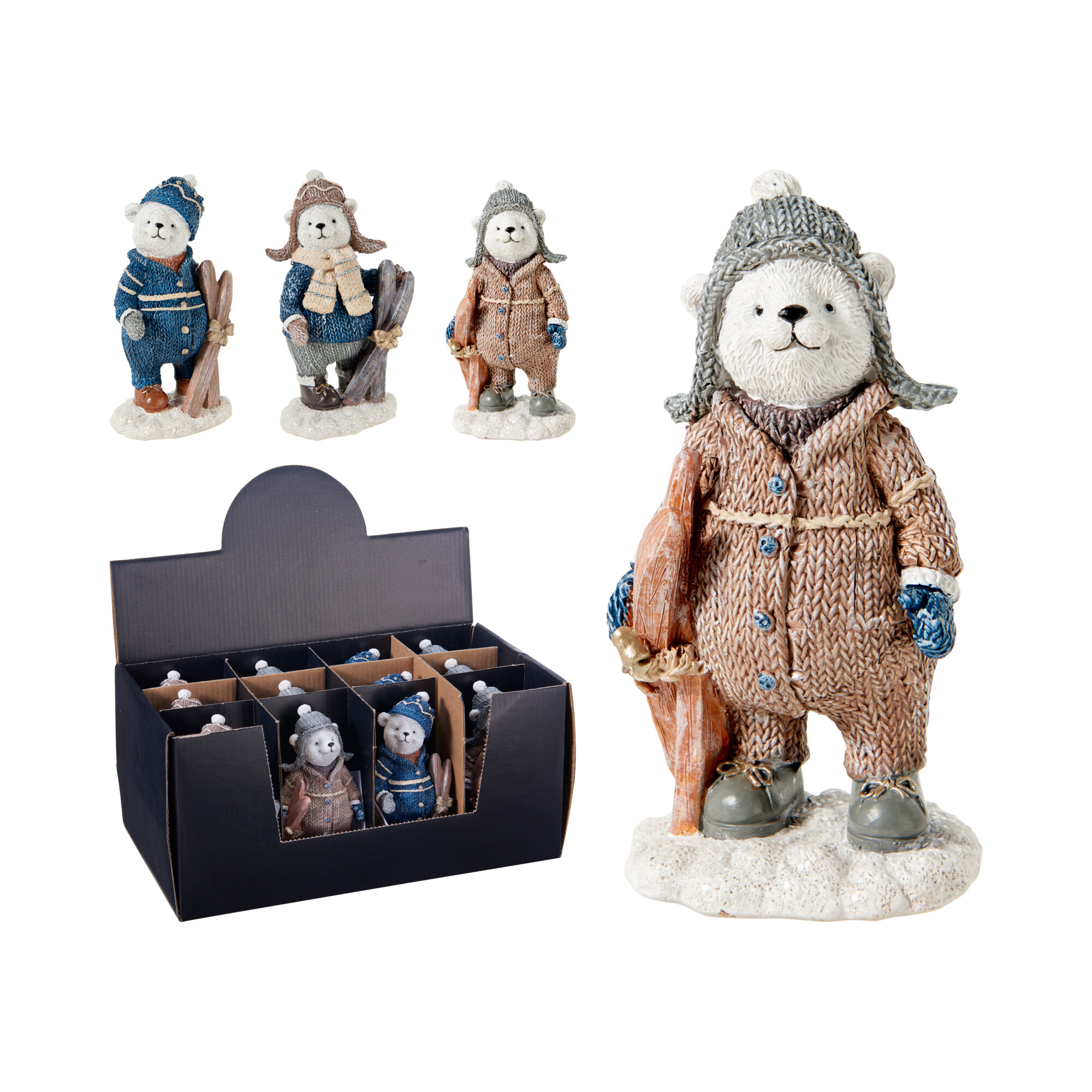 Figura maci poly 13cm többféle fehér