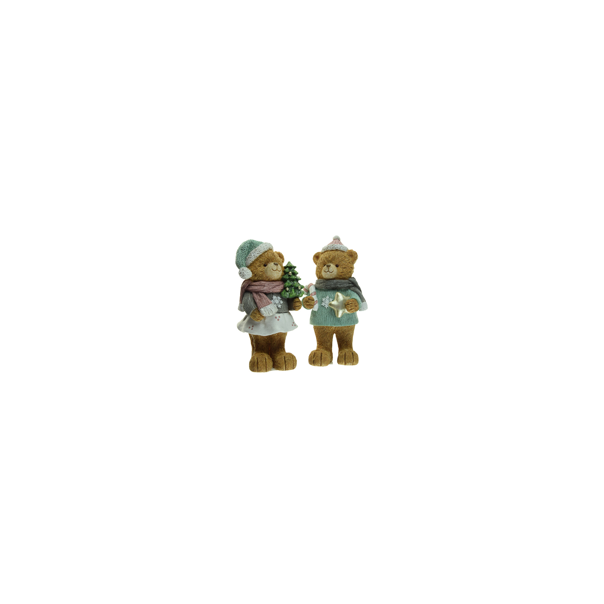 Figura maci poly 15cm 2féle barna