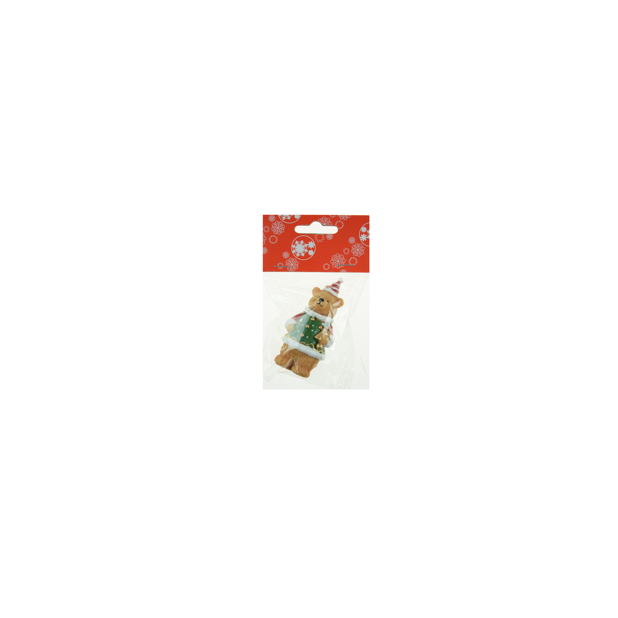 Figura maci poly 7,4cm barna