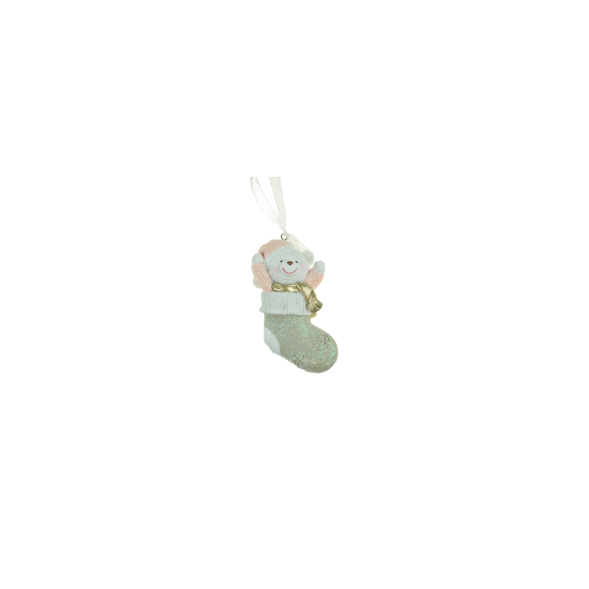Figura maci poly 8,7cm fehér