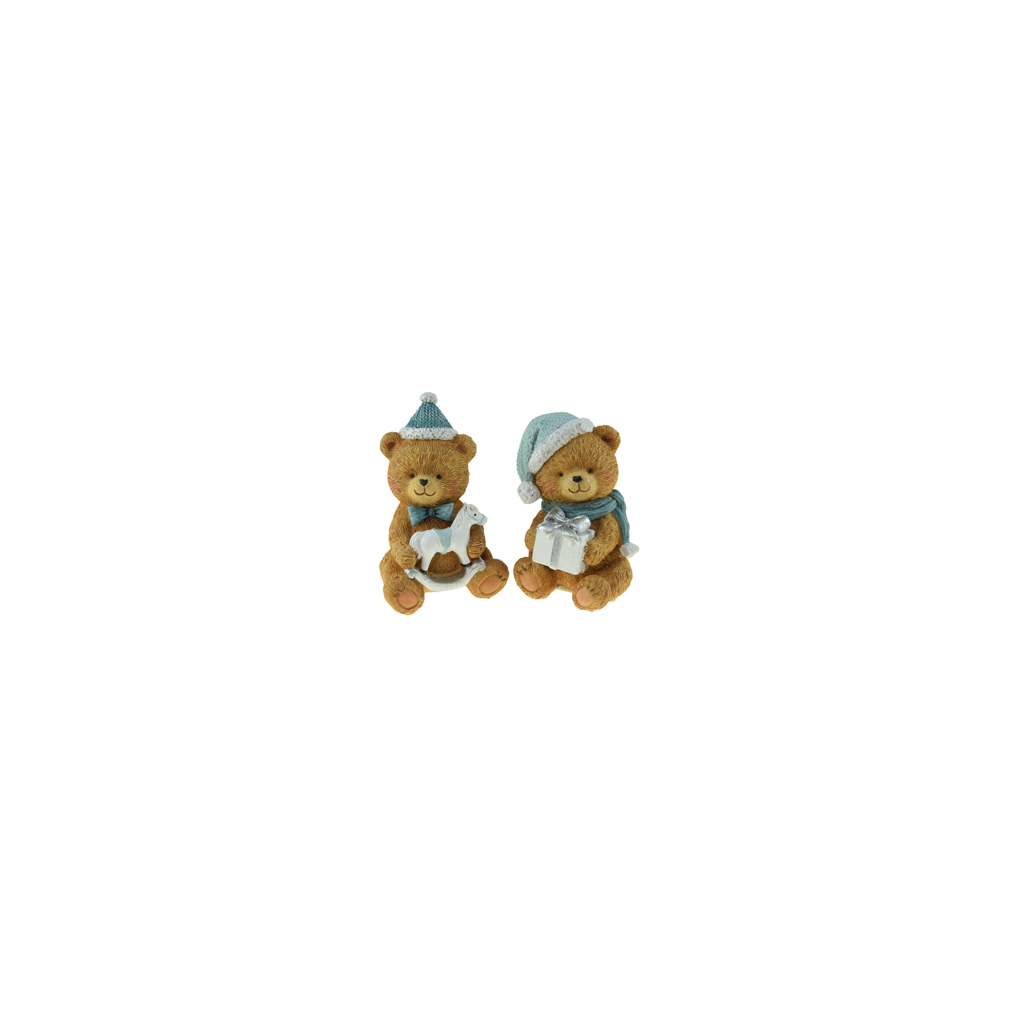 Figura maci poly ülő 10,5cm 2féle barna