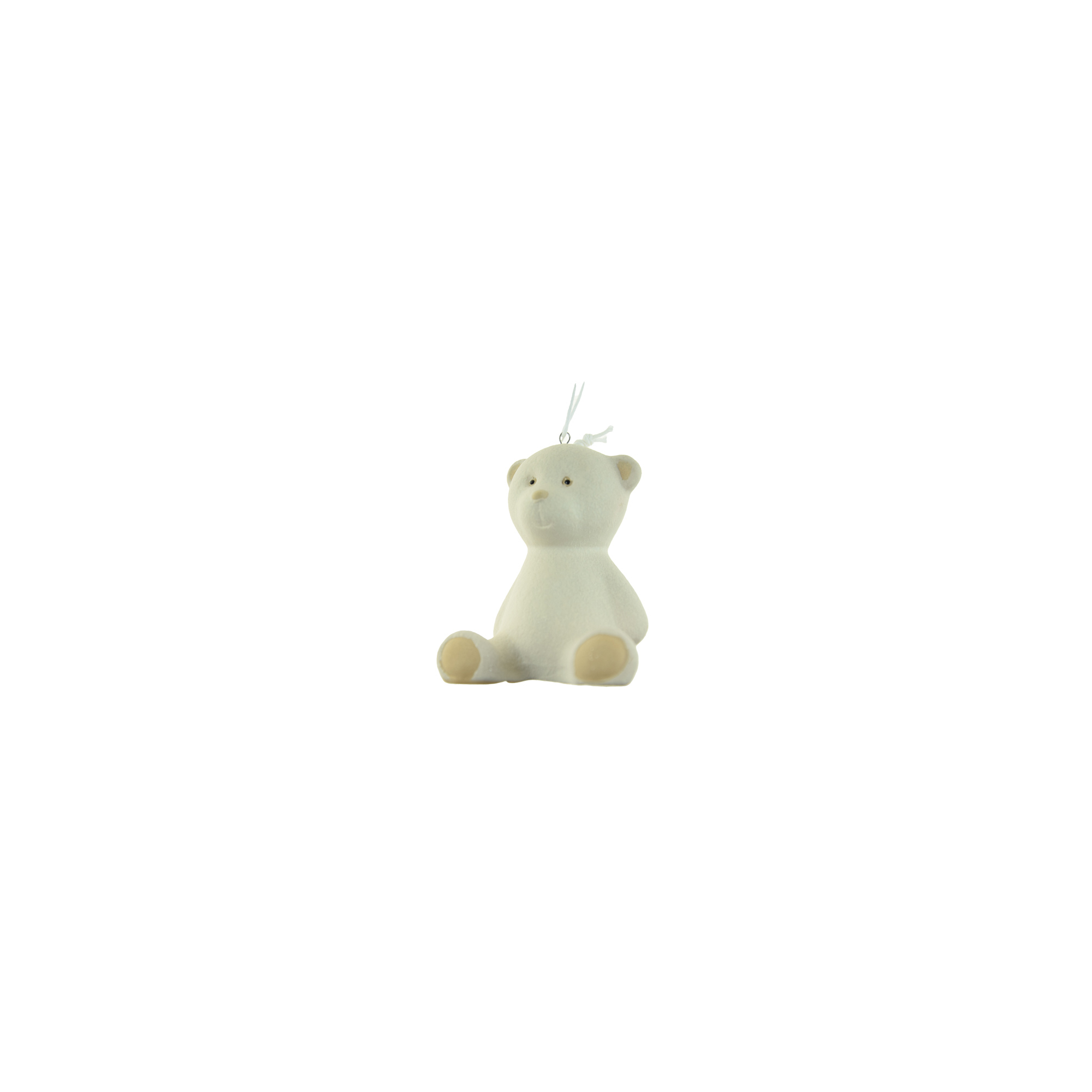 Figura maci porcelán 6.2*5.5*7.5cm fehér
