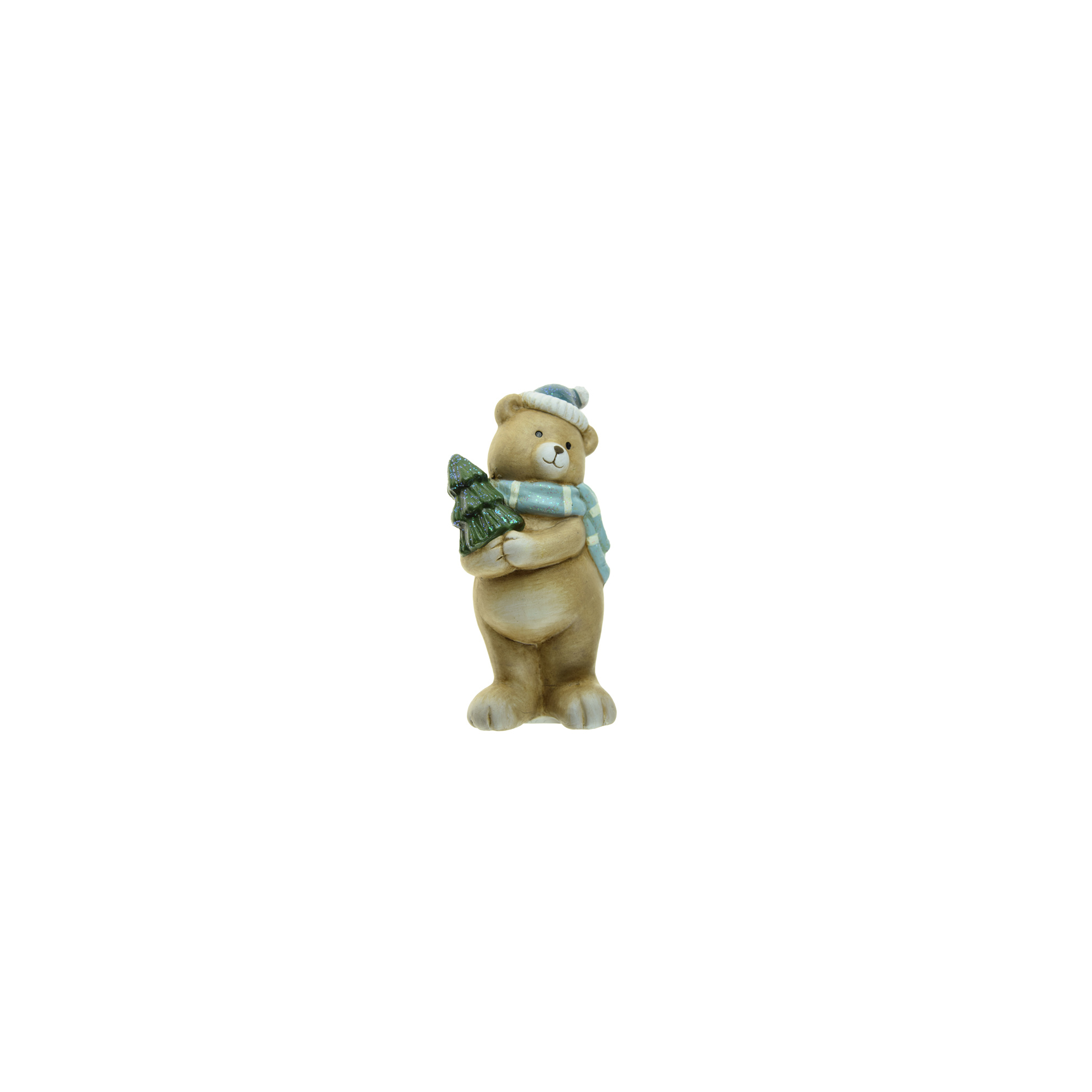 Figura maci terrakotta 15cm barna