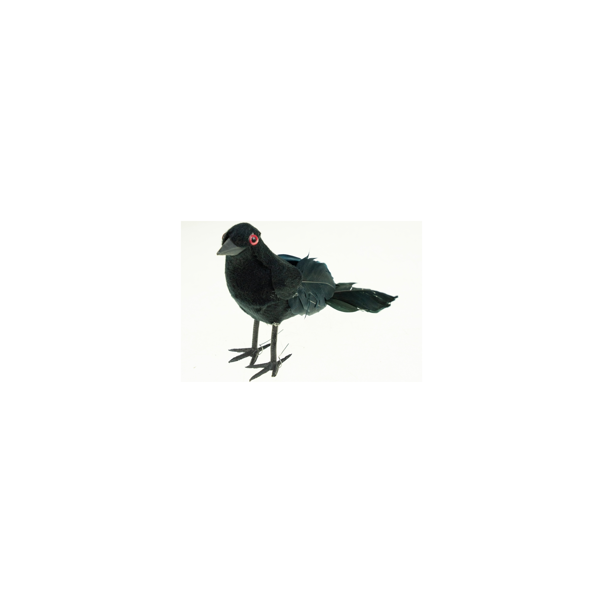 Figura madár hab 24*12*6cm s/2 fekete