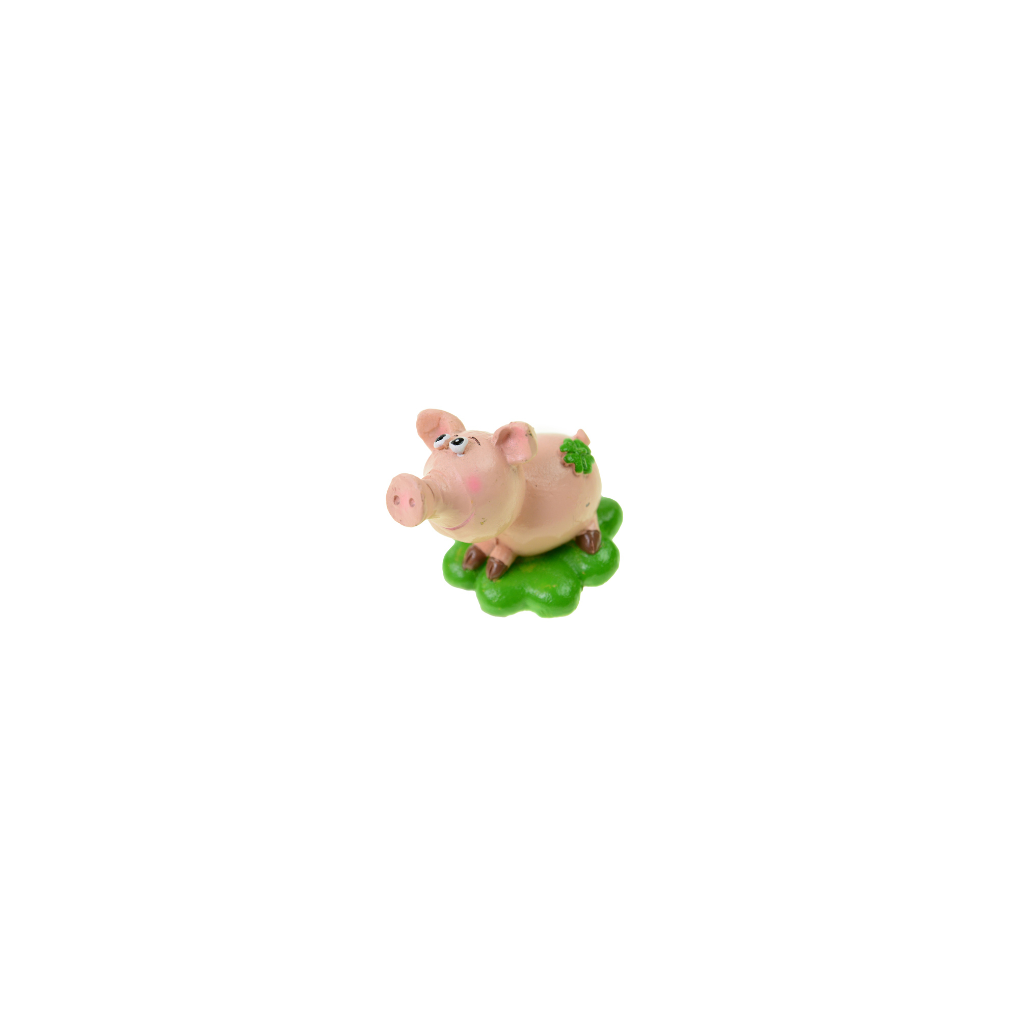 Figura malac poly 6,6cm rózsaszín