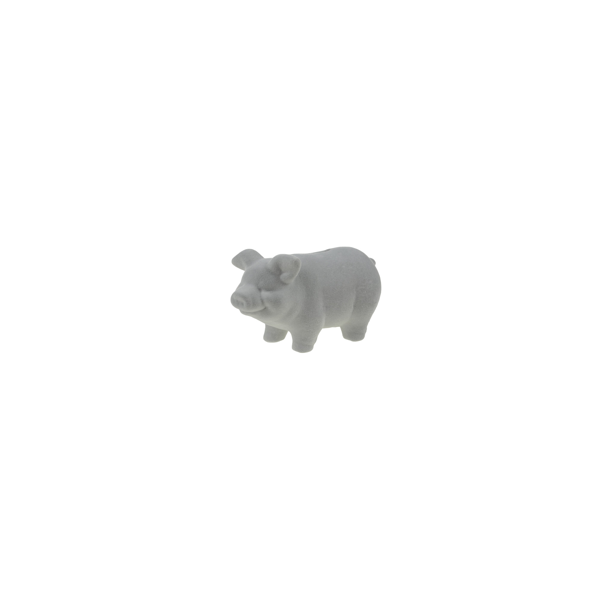 Figura malac porcelán 17*9*9.5cm szürke