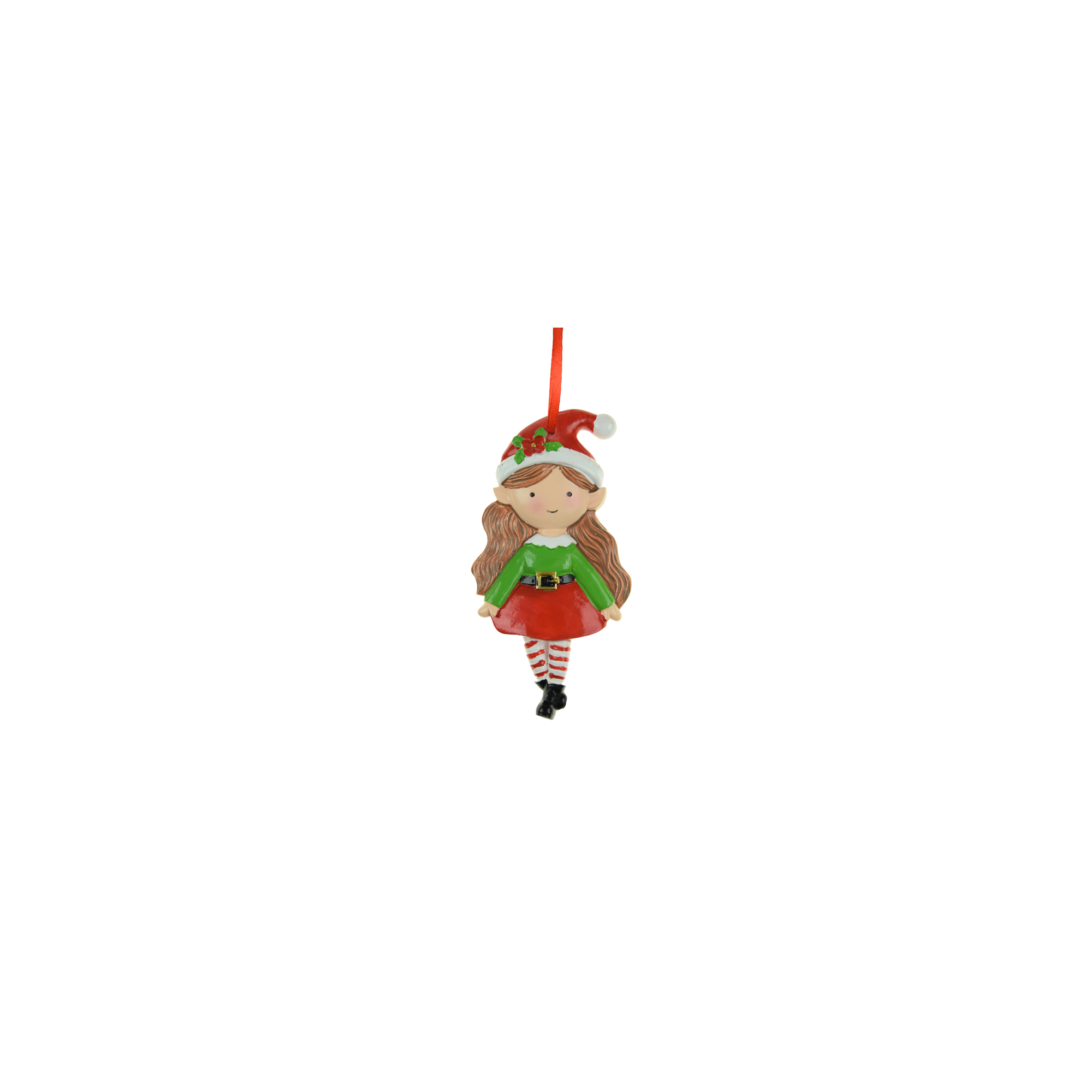 Figura manó lány poly 10,9cm zöld