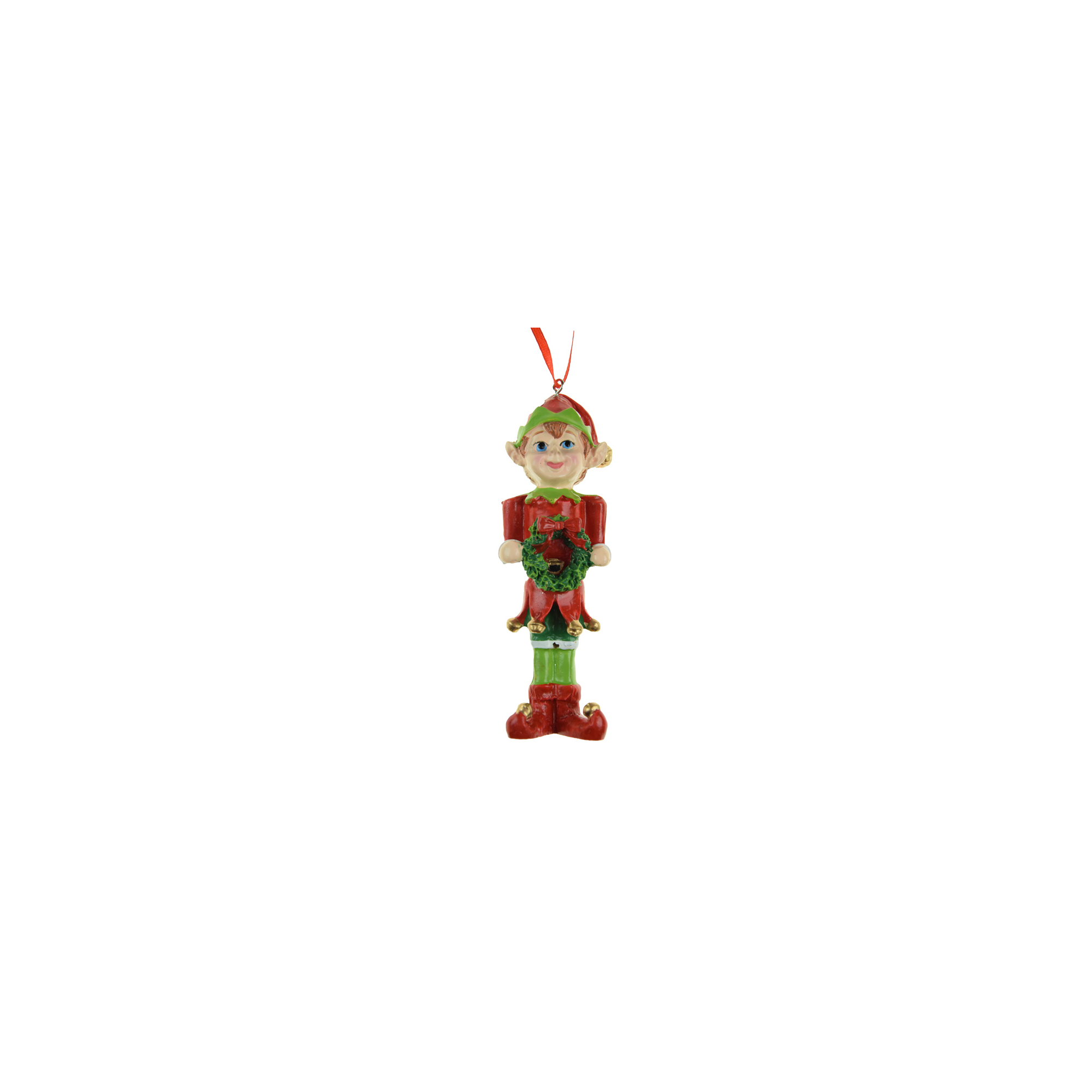 Figura manó poly 12,6cm piros