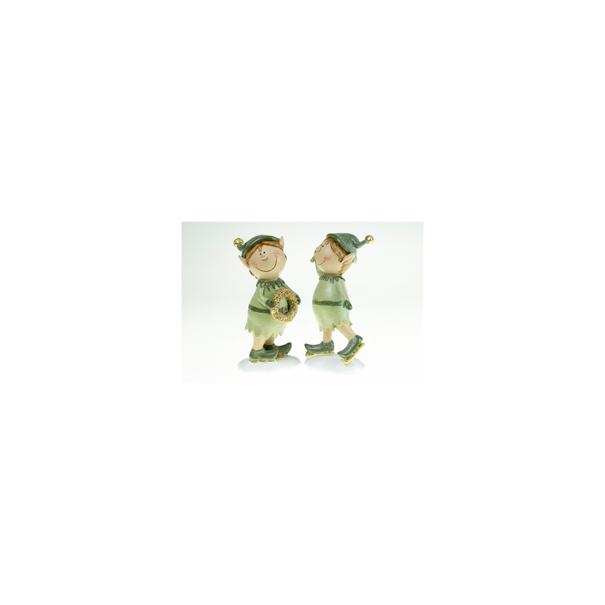 Figura manó poly 14cm 2féle zöld