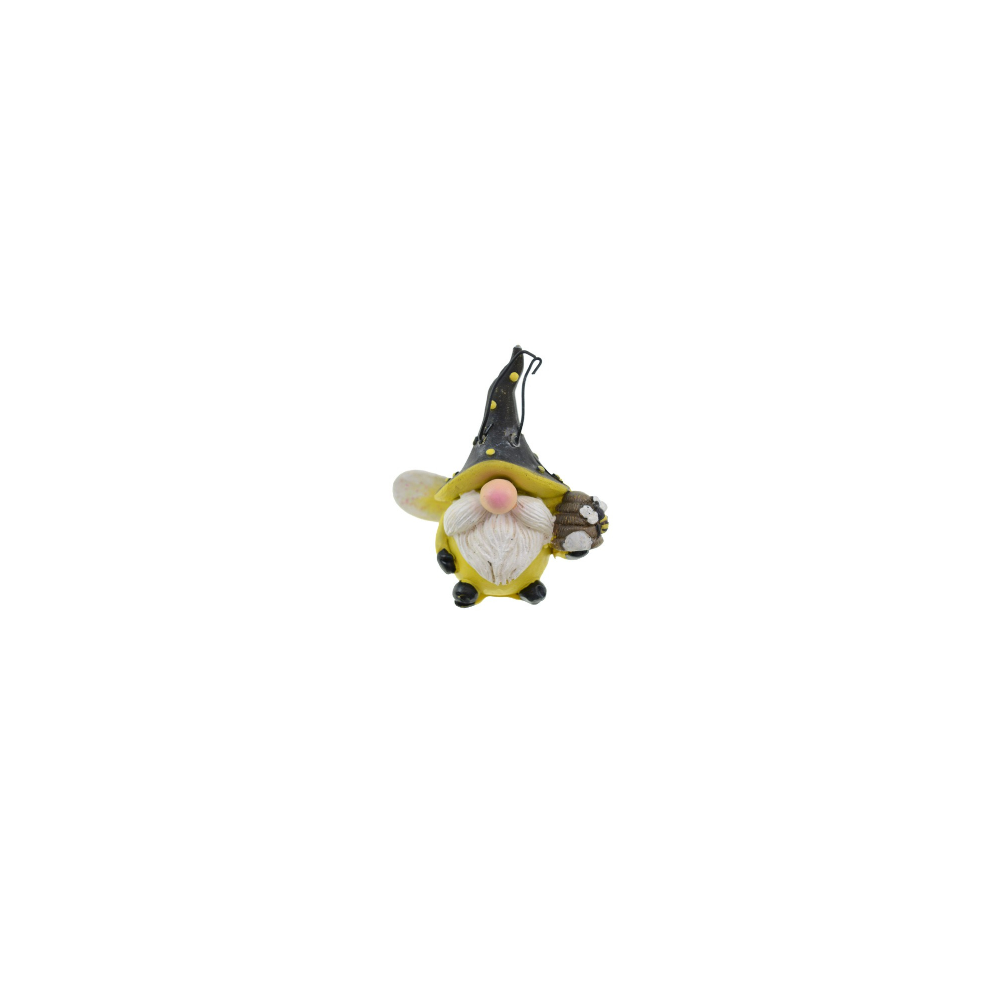Figura manó poly pöttyös 7*4,5*7,5cm sárga