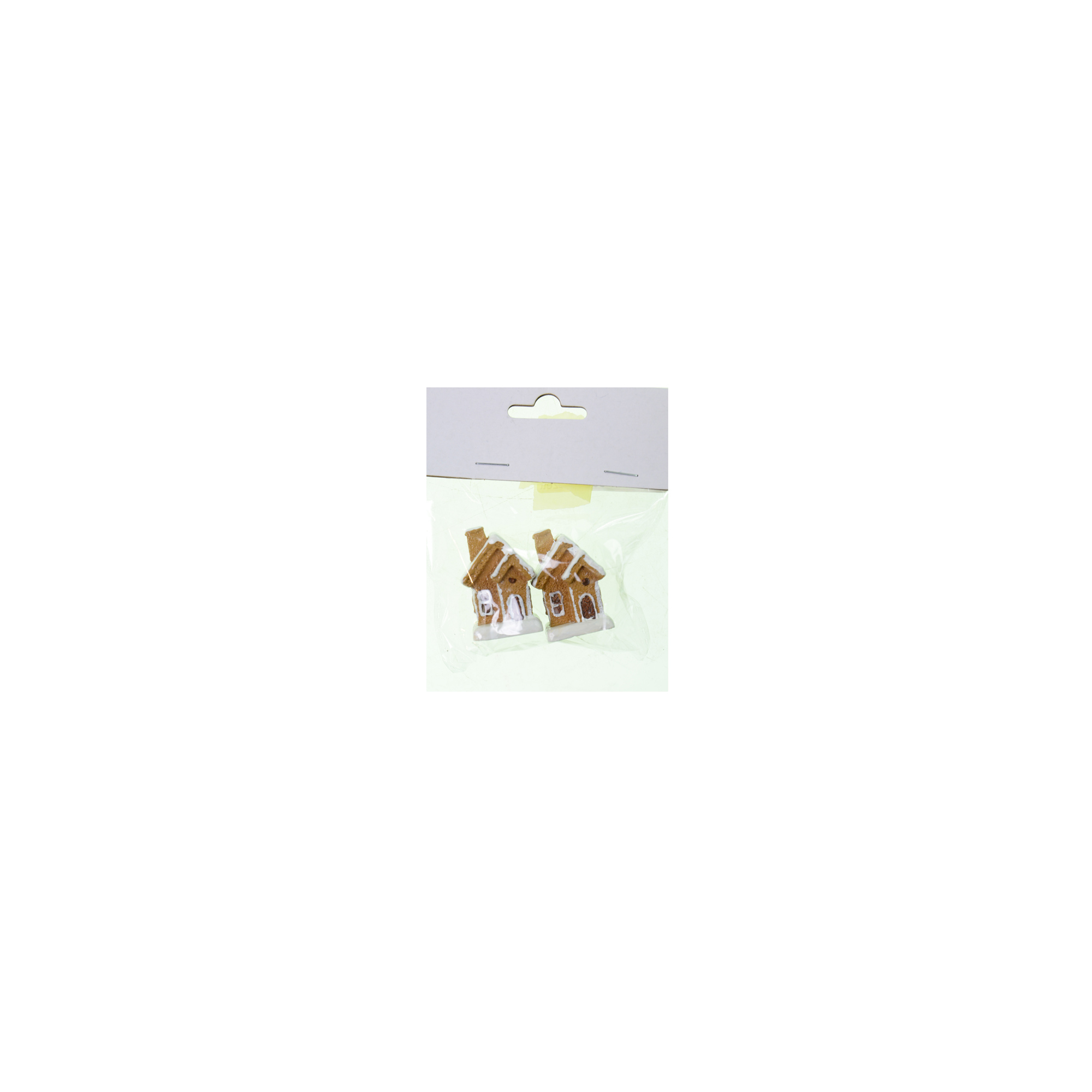 Figura mézaskalács ház poly 4,2cm s/2 barna
