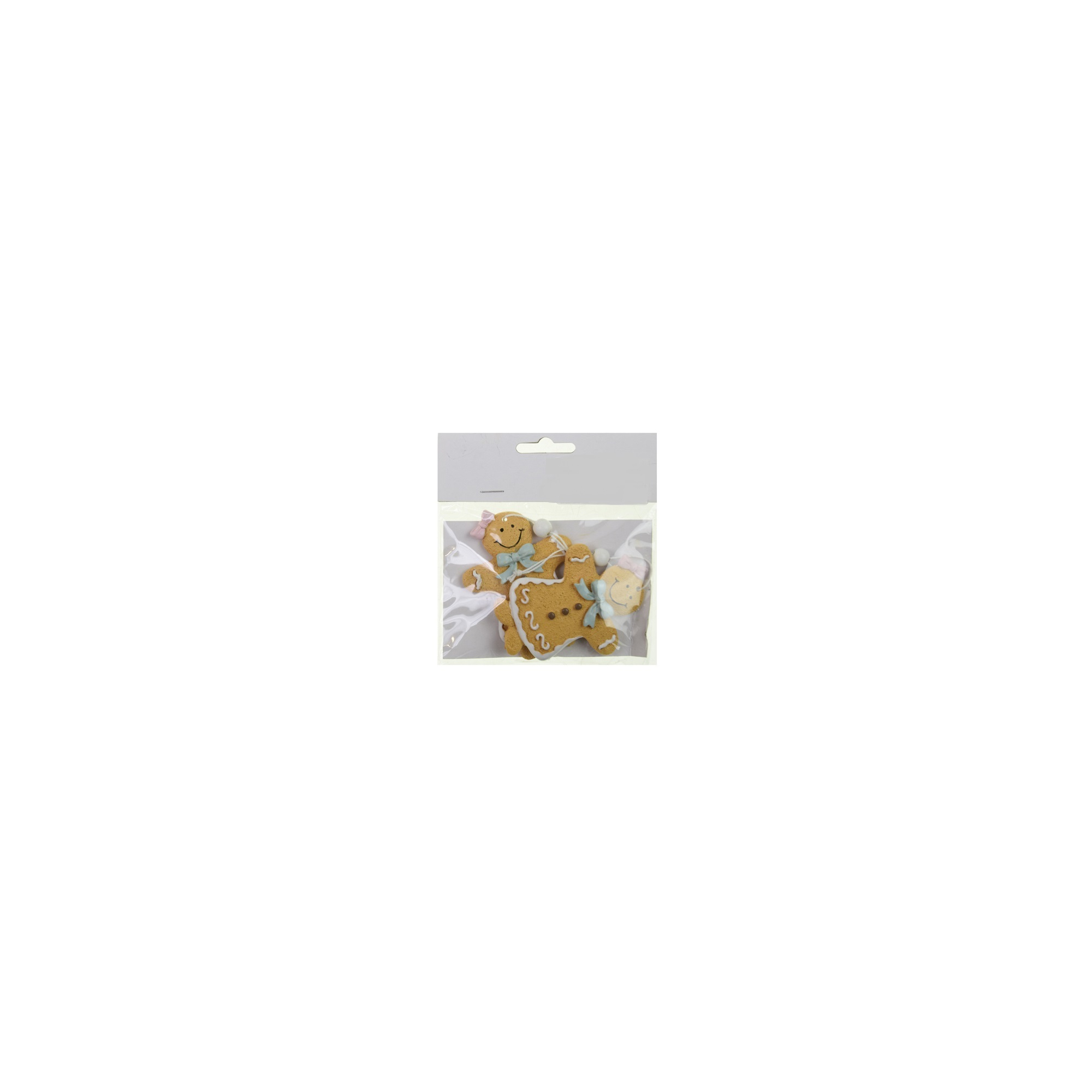Figura mézeskalács lány poly 8,5cm s/2 barna