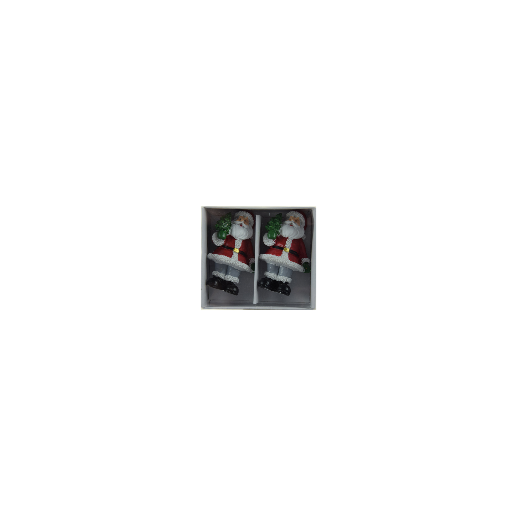 Figura mikulás poly 6,4cm s/2 piros