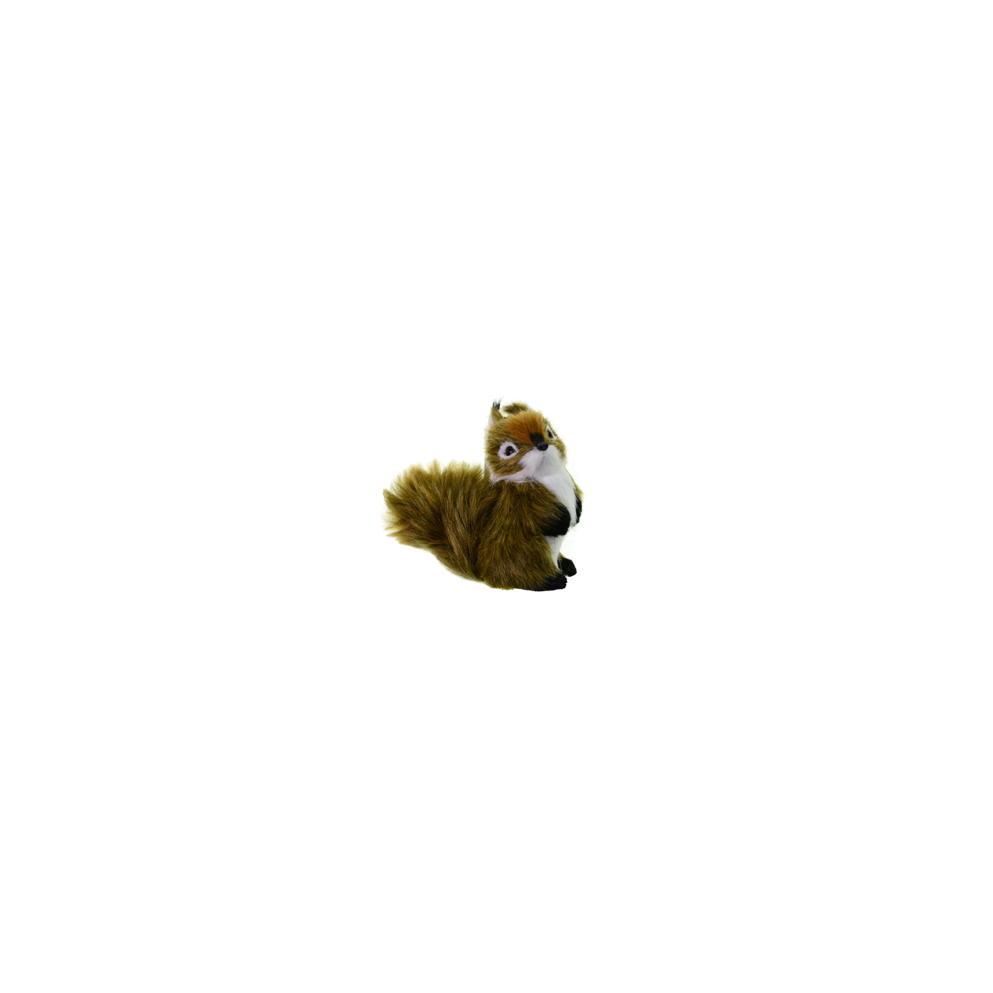 Figura mókus plüss 7*4*7cm barna